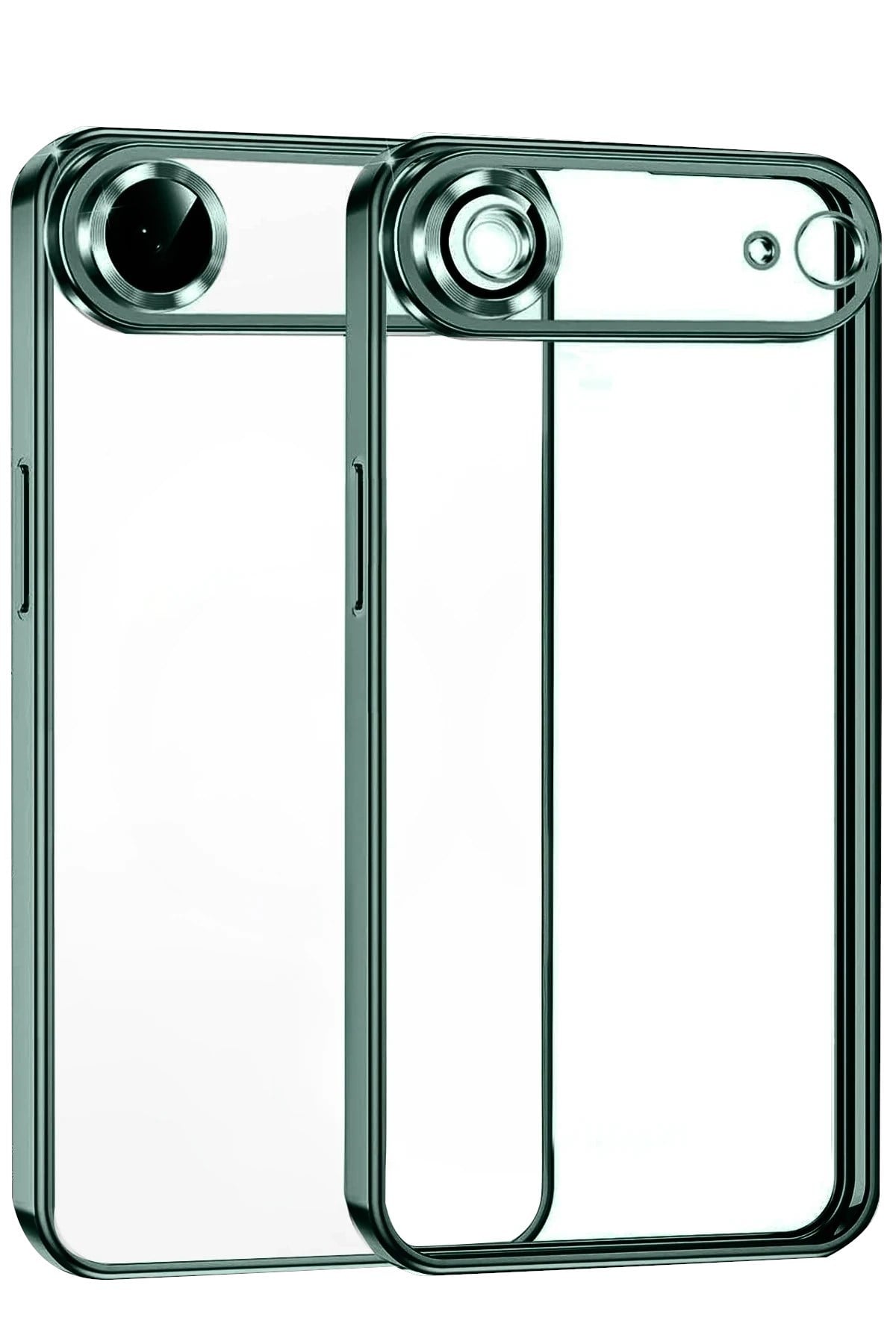 Mey İthalat®   iPhone 17 Air  Lensli Silikon - Yeşil