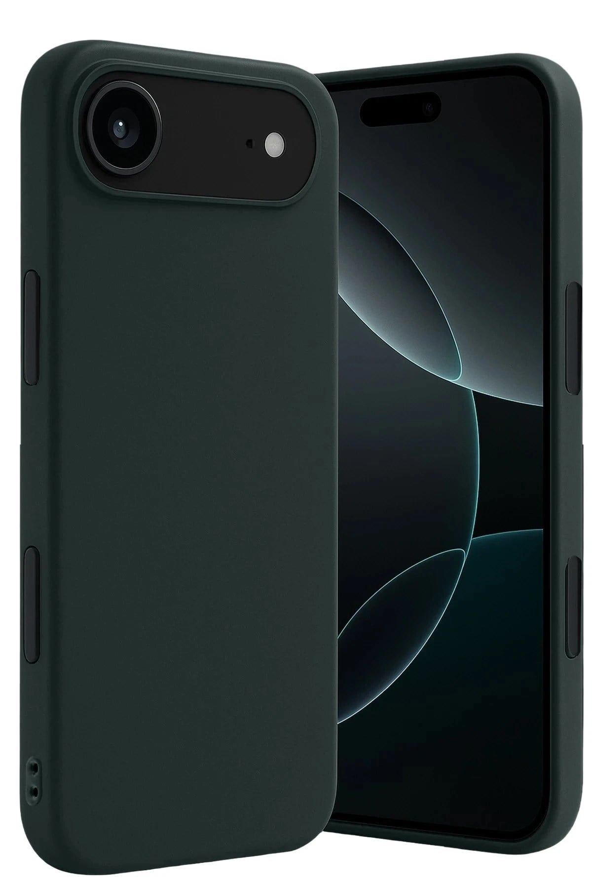 Mey İthalat®   iPhone 17 Air First Silikon - Koyu Yeşil