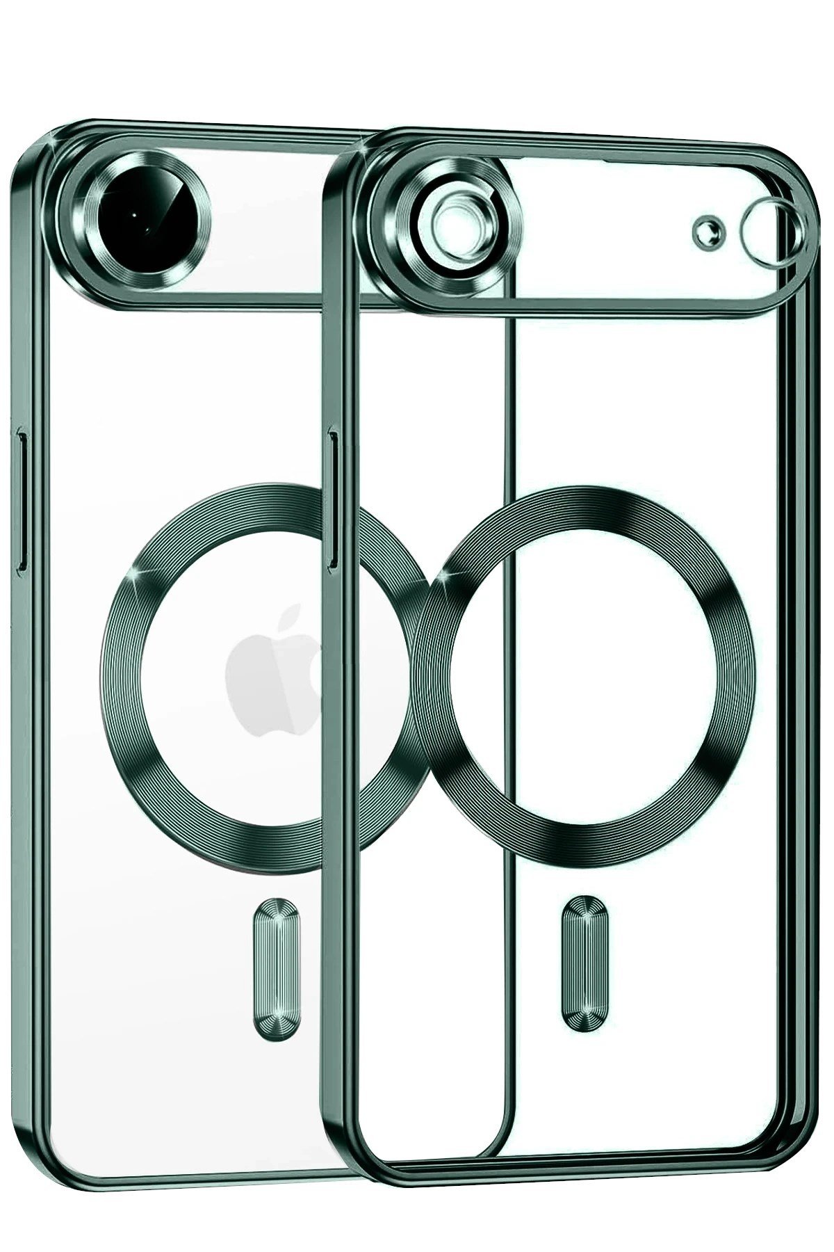 Mey İthalat®   iPhone 17 Air Kross Magneticsafe Kapak - Koyu Yeşil