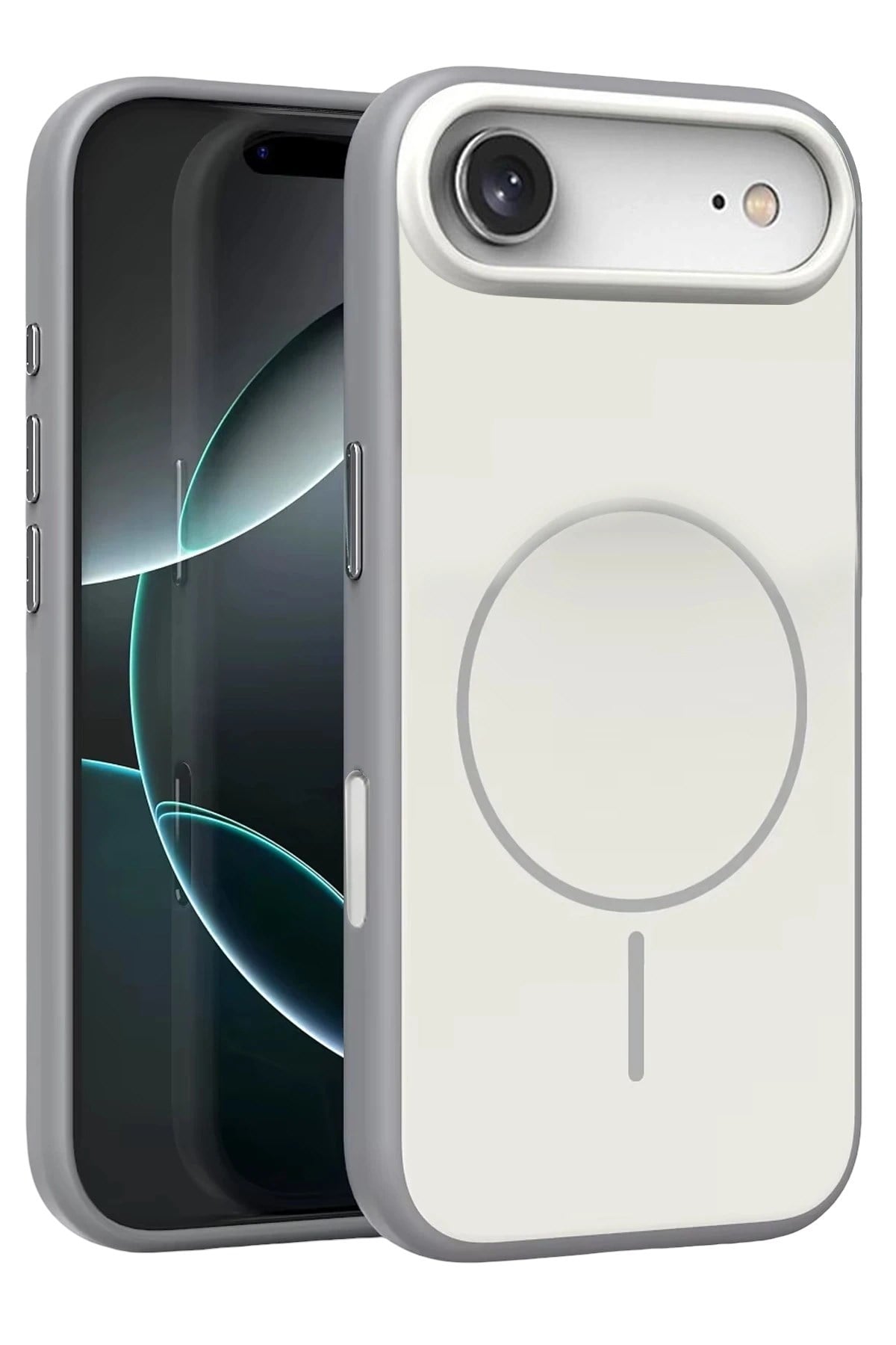 Mey İthalat®   iPhone 17 Air Neva Magsafe Kapak - Gri