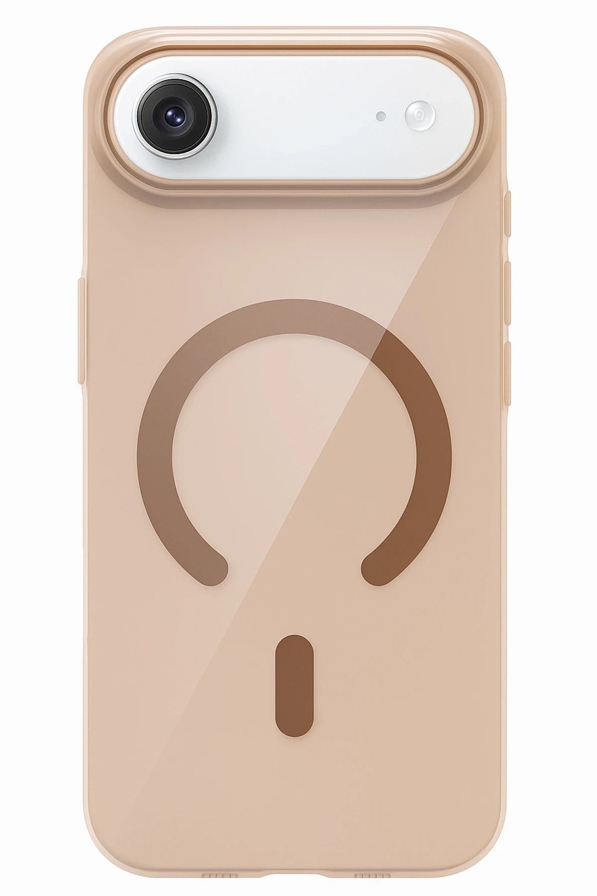 Mey İthalat®   iPhone 17 Air PC Blank Magsafe Kapak - Çöl Titanyum