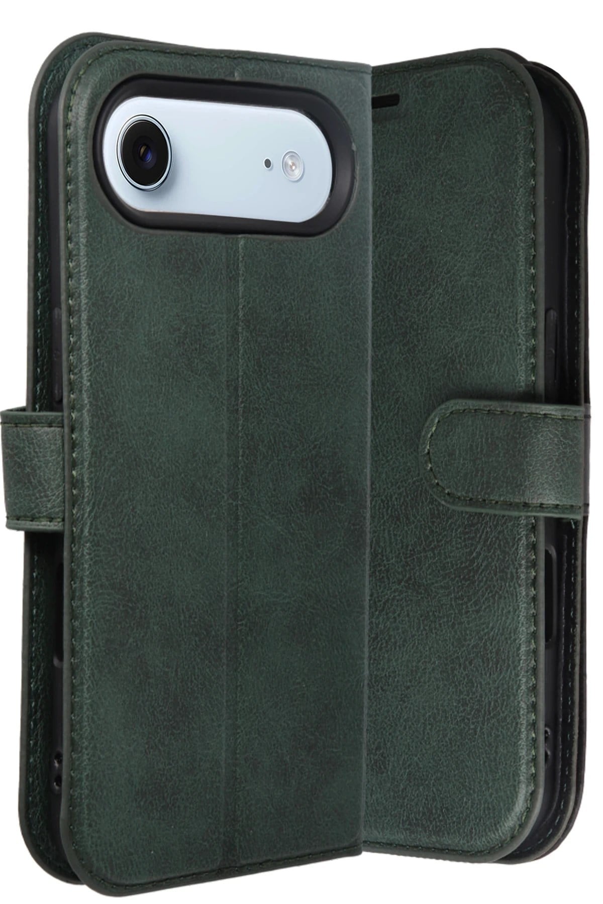 Mey İthalat®   iPhone 17 Air Trend S Plus Kapaklı Kılıf - Yeşil