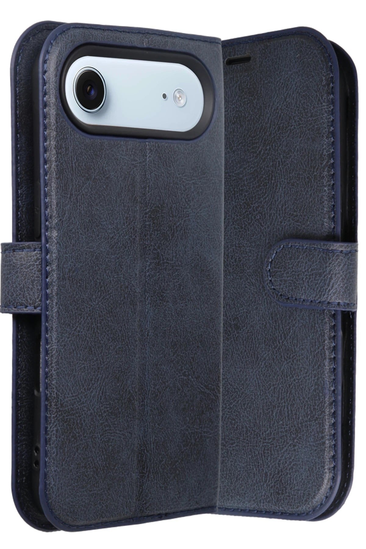 Mey İthalat®   iPhone 17 Air Trend S Plus Kapaklı Kılıf - Lacivert