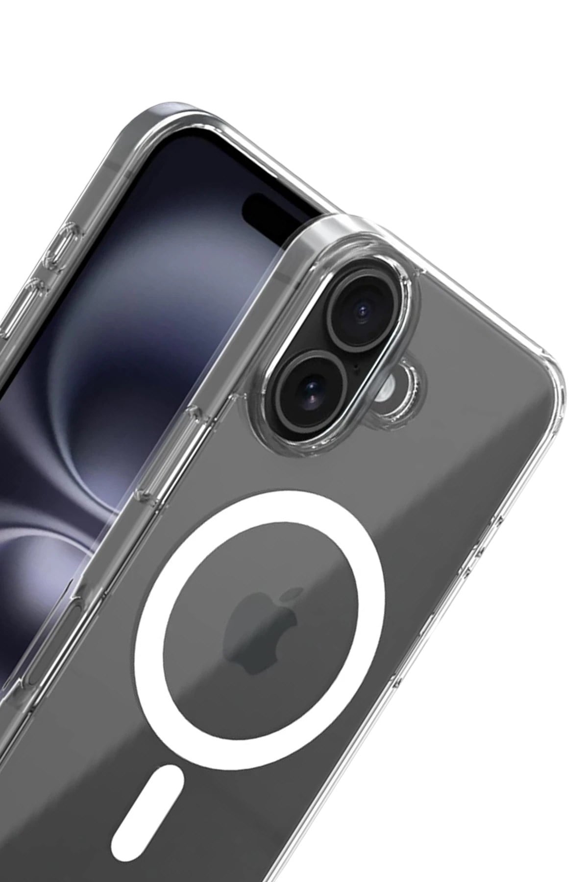 Mey İthalat®   iPhone 17 Combo Sert Şeffaf Magsafe Kapak - Şeffaf