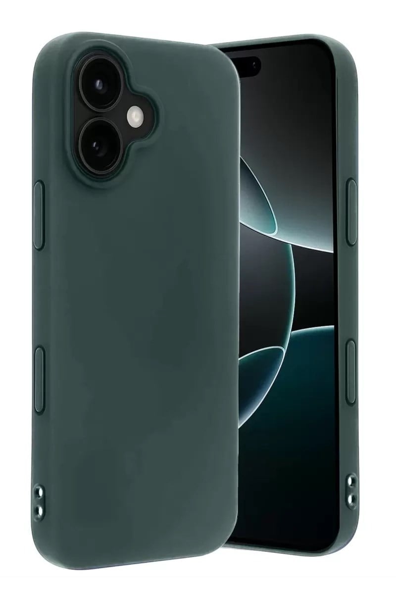 Mey İthalat®   iPhone 17 First Silikon - Koyu Yeşil
