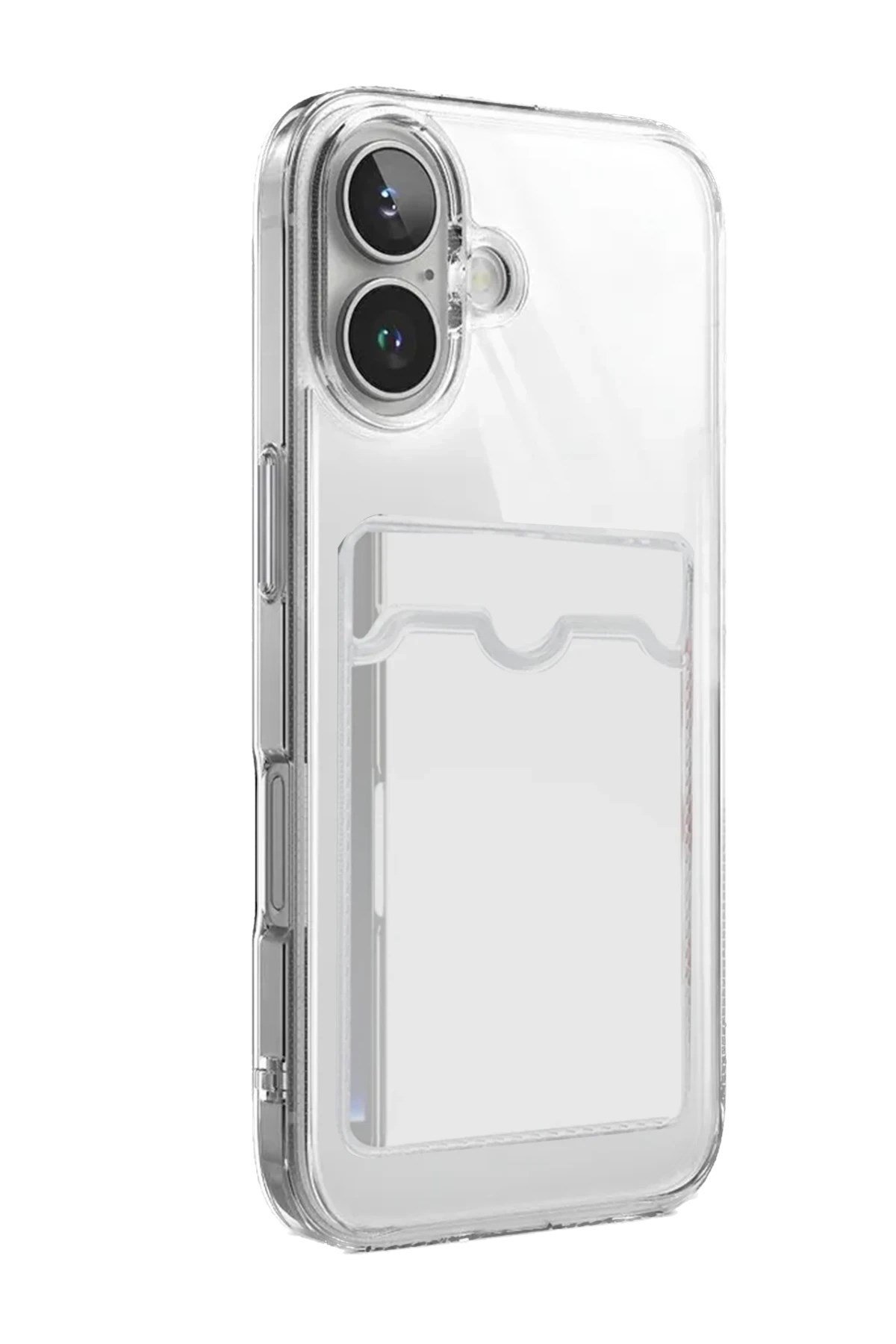 Mey İthalat®   iPhone 17 Kart Şeffaf Silikon - Şeffaf