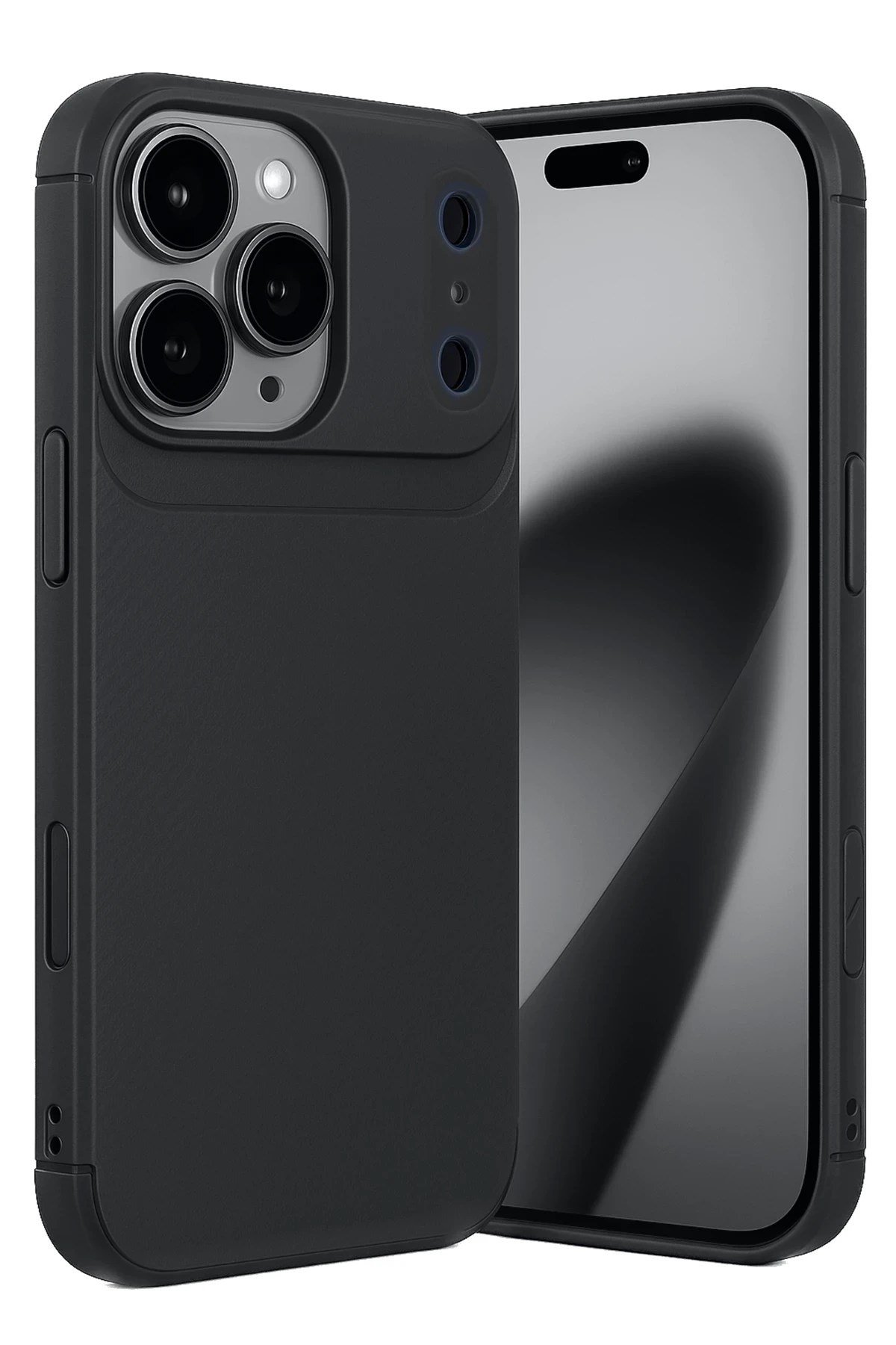 Mey İthalat®   iPhone 17 Pro Auto Focus Karbon Kapak - Siyah