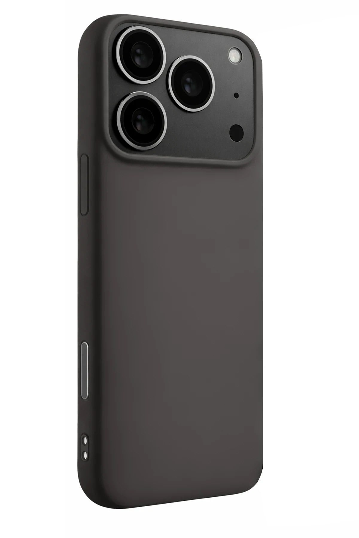 Mey İthalat®   iPhone 17 Pro Max Nano içi Kadife Silikon - Gri