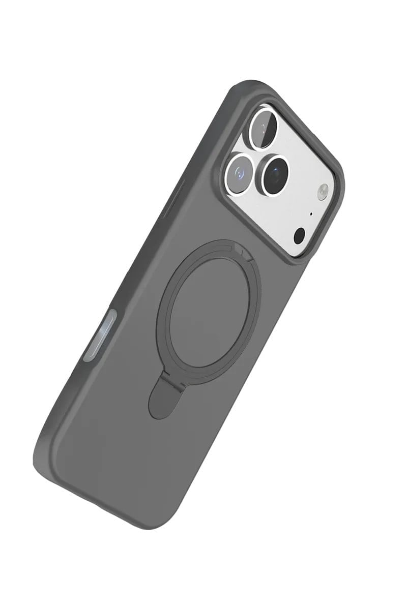 Mey İthalat®   iPhone 17 Pro Max Regal Magsafe Standlı Kapak - Titan Gri