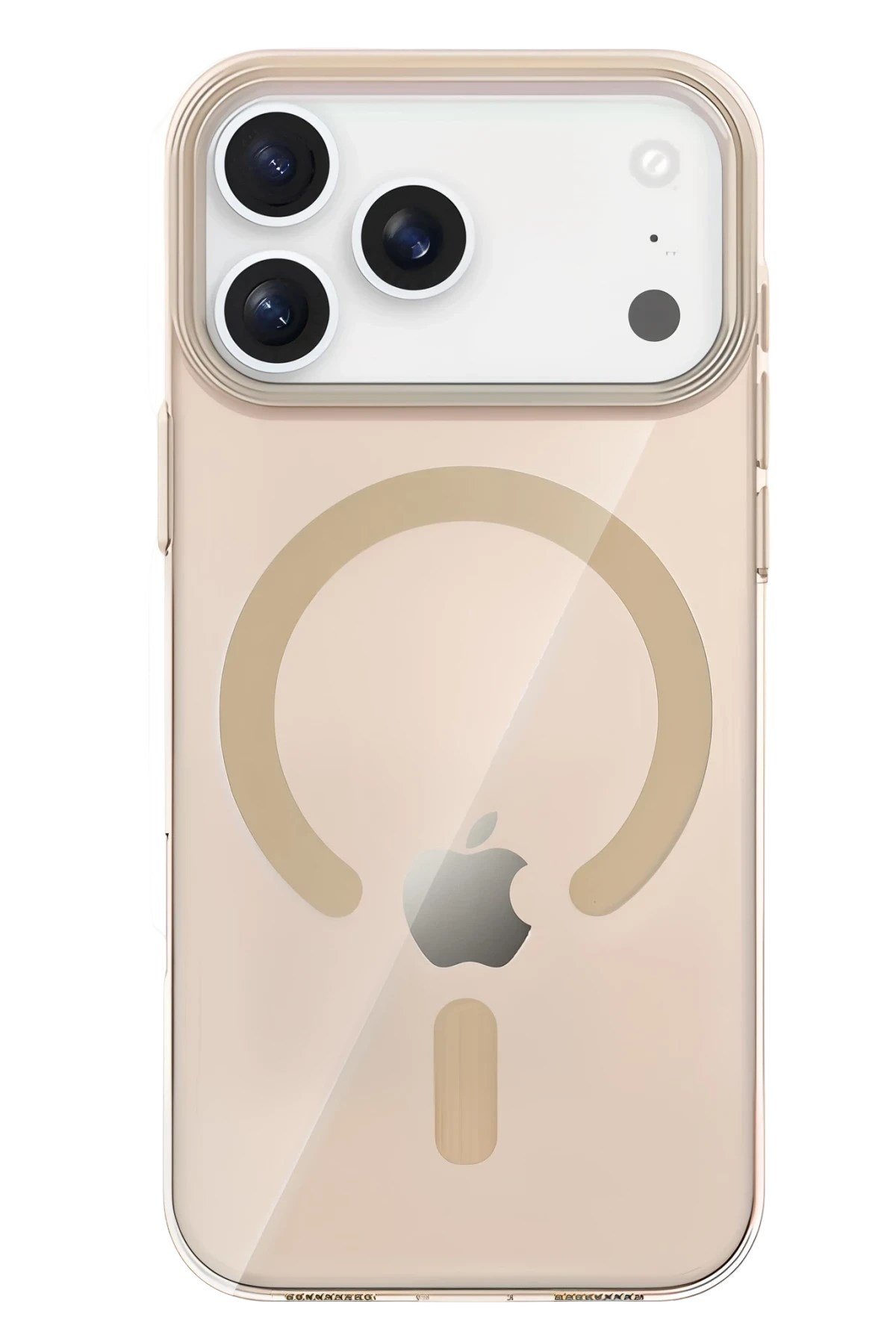 Mey İthalat®   iPhone 17 Pro PC Blank Magsafe Kapak - Çöl Titanyum