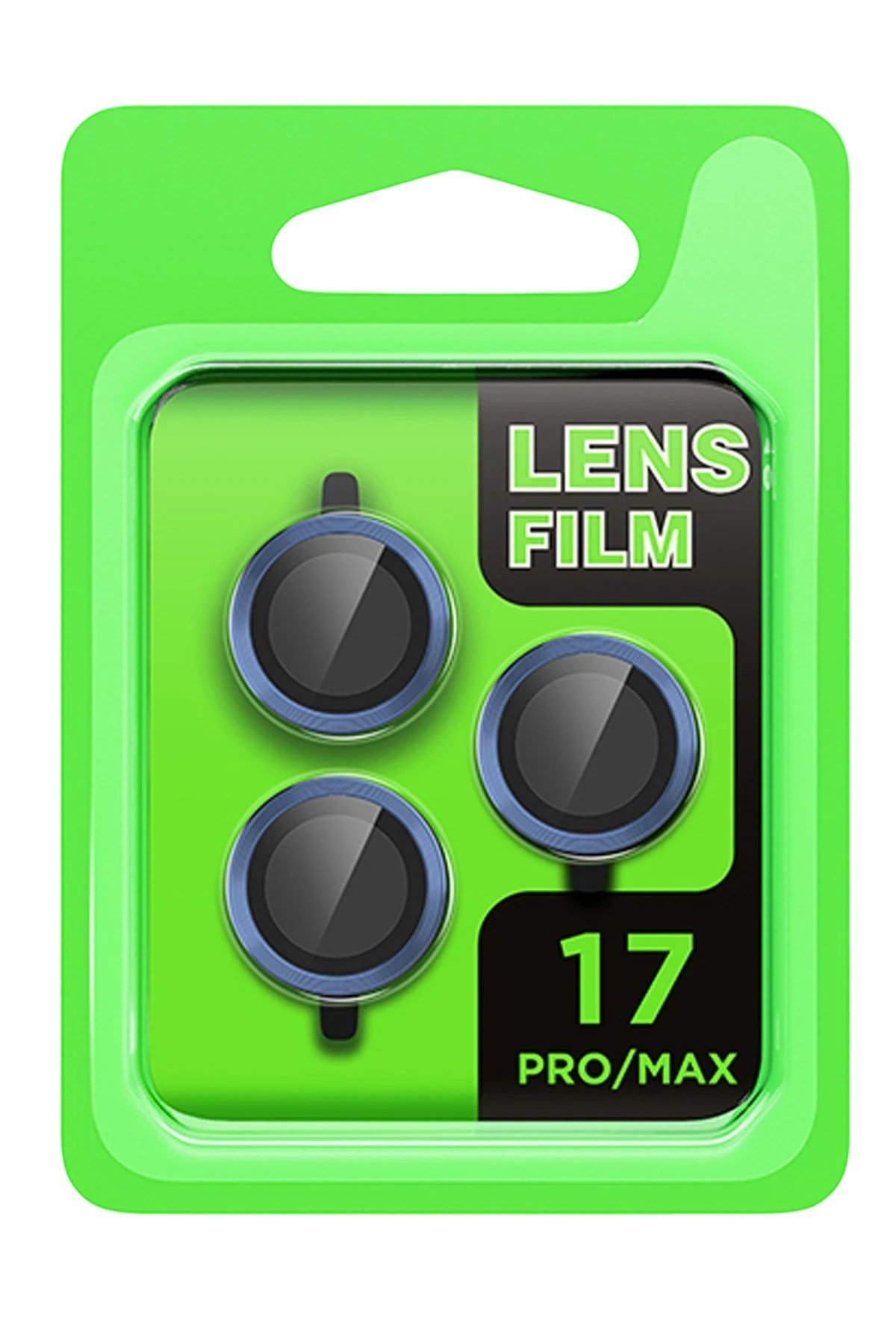 Mey İthalat®   iPhone 17 Pro Raze Metal Kamera Lens - Koyu Mavi