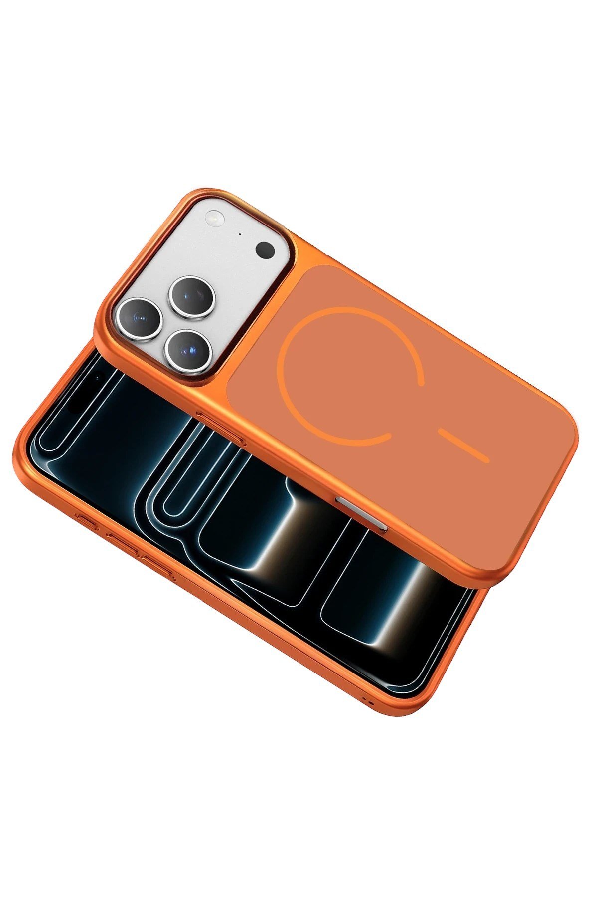 Mey İthalat®   iPhone 17 Pro Rush Magsafe Kapak - Turuncu