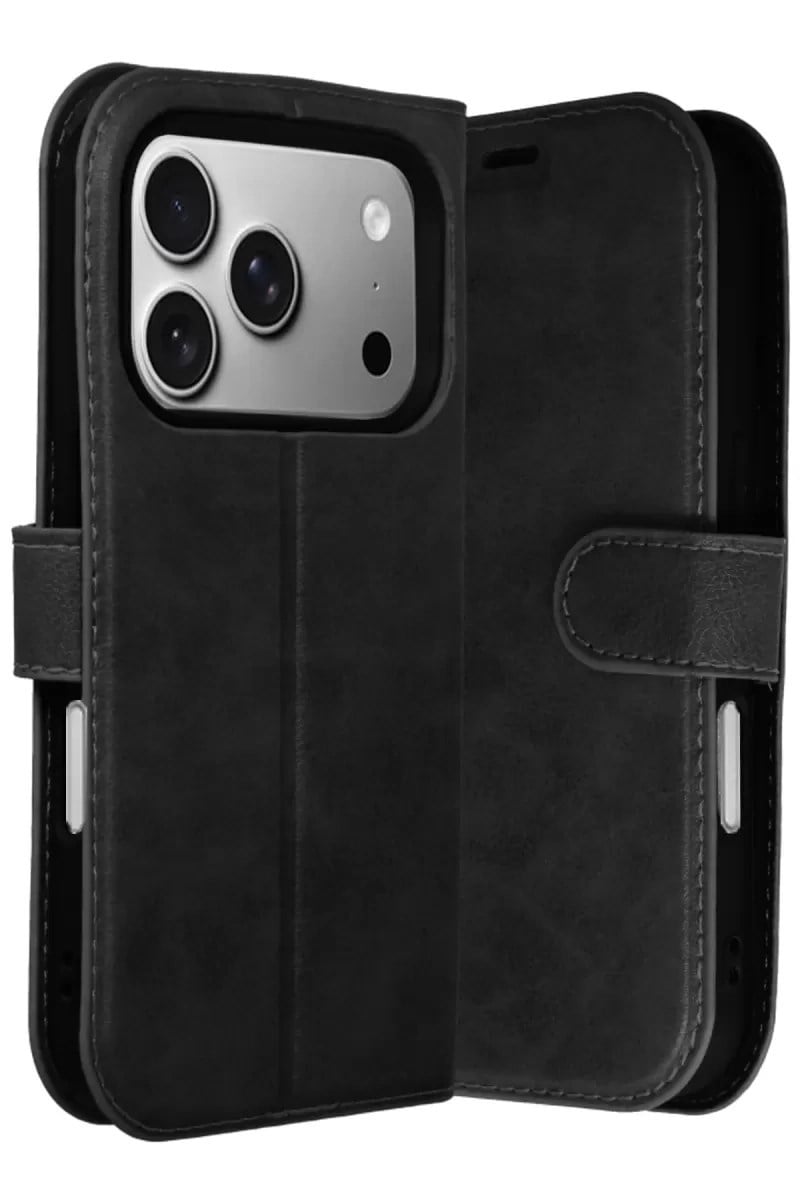 Mey İthalat®   iPhone 17 Pro Trend S Plus Kapaklı Kılıf - Siyah