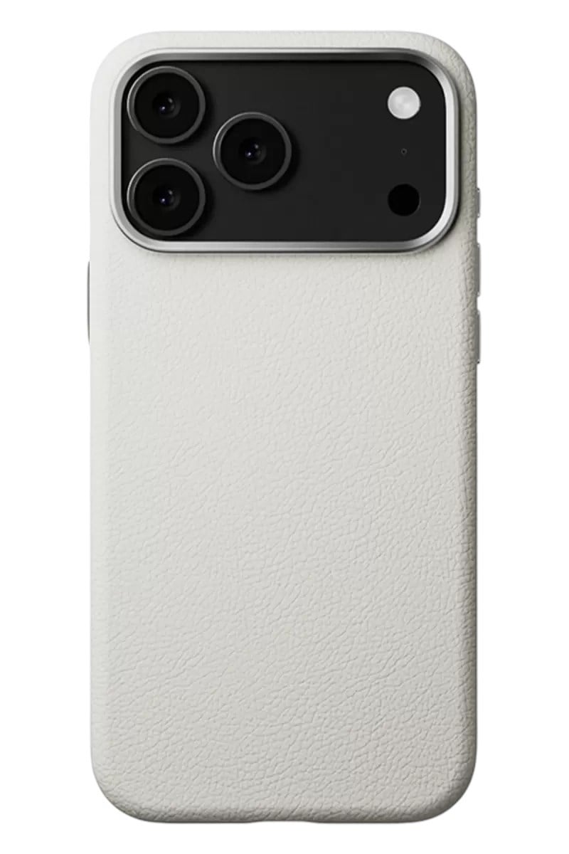Mey İthalat®   iPhone 17 Pro Wonder Deri Magsafe Kapak - Beyaz