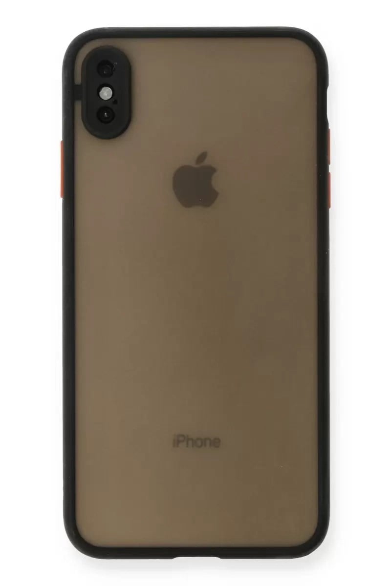 Mey İthalat®   iPhone XS Max Kılıf Montreal Silikon Kapak - Siyah