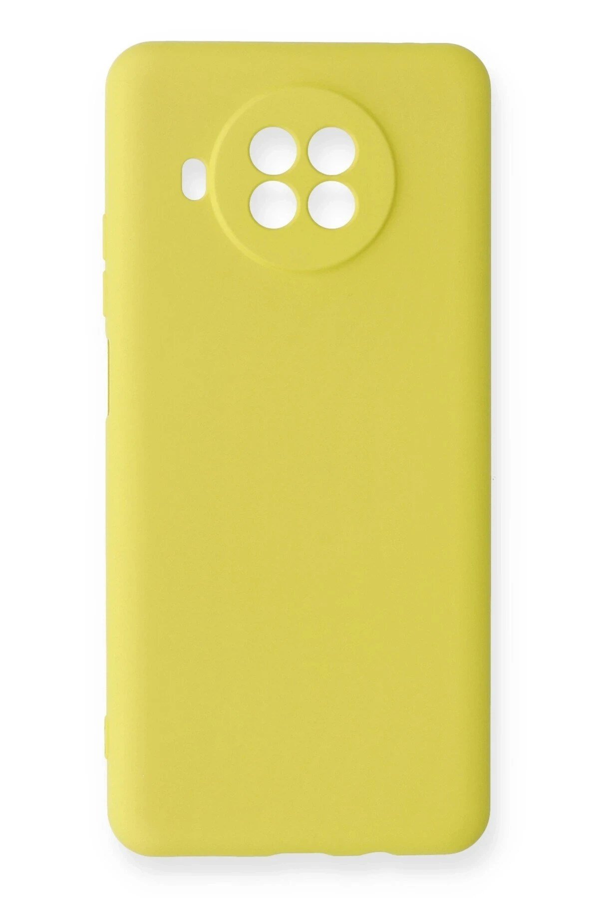Mey İthalat®   Mi 10T Lite Kılıf Nano içi Kadife Silikon - Sarı