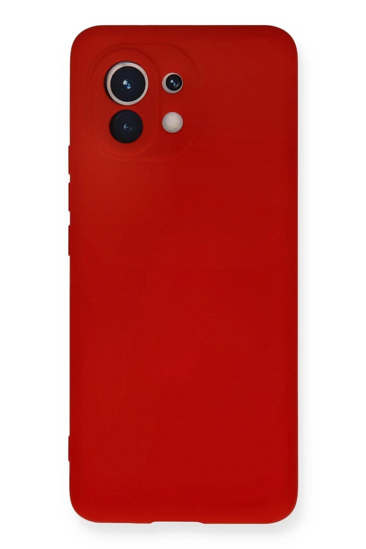 Mey İthalat®   Mi 11 Kılıf Nano içi Kadife Silikon - Kırmızı