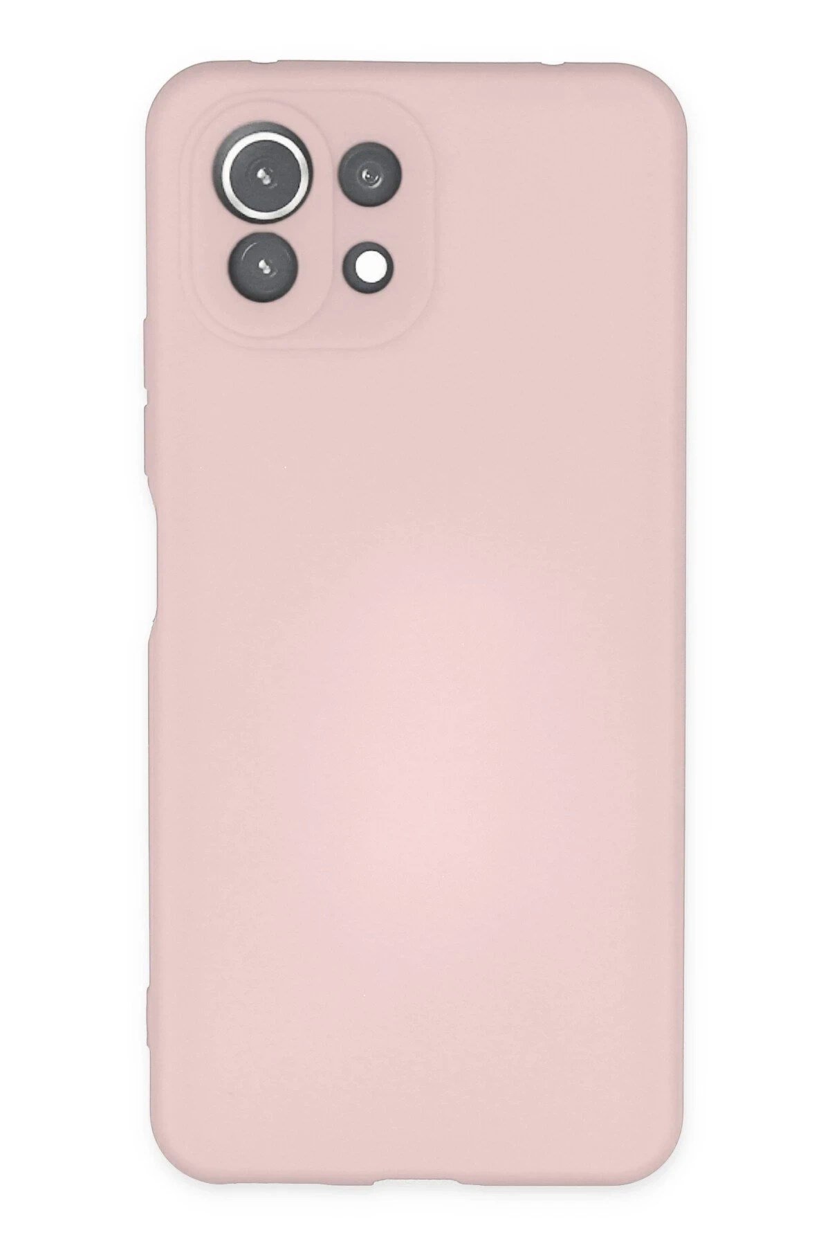 Mey İthalat®   Mİ 11 Lite Kılıf Nano içi Kadife Silikon - Pudra
