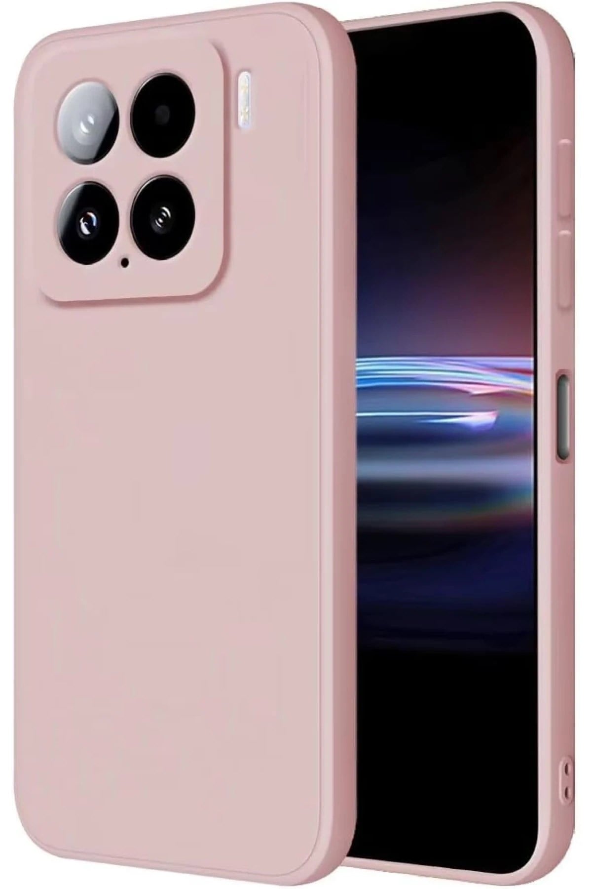 Mey İthalat®   Mi 15 Kılıf Nano içi Kadife Silikon - Pudra