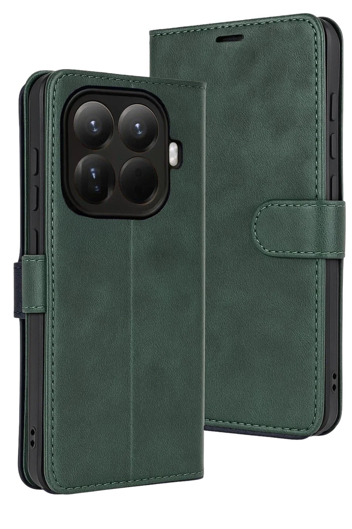 Mey İthalat®   Mi 15T Pro Trend S Plus Kapaklı Kılıf - Yeşil