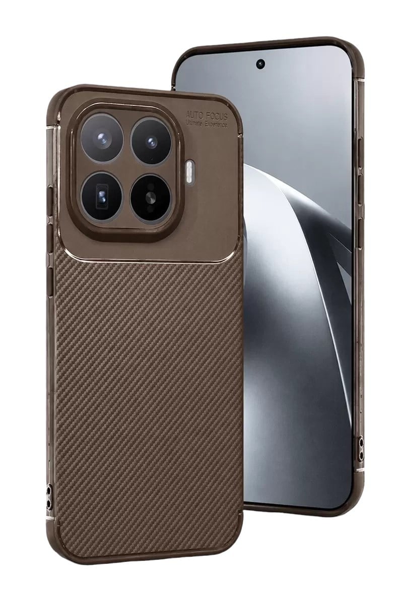 Mey İthalat®   Mi 17T Pro Auto Focus Karbon Kapak - Kahverengi