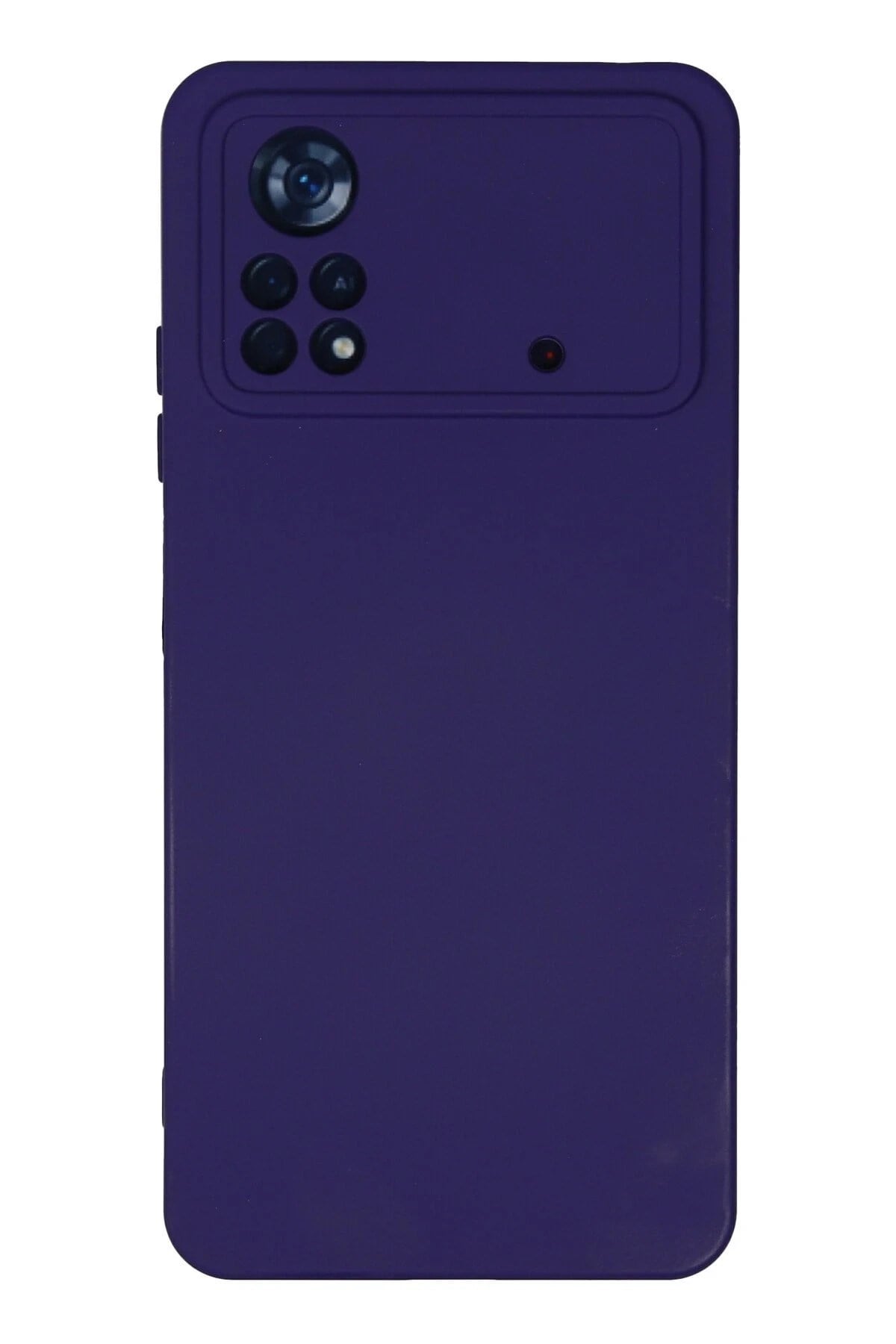 Mey İthalat®   Poco X4 Pro 5G Kılıf Nano içi Kadife Silikon - Mor