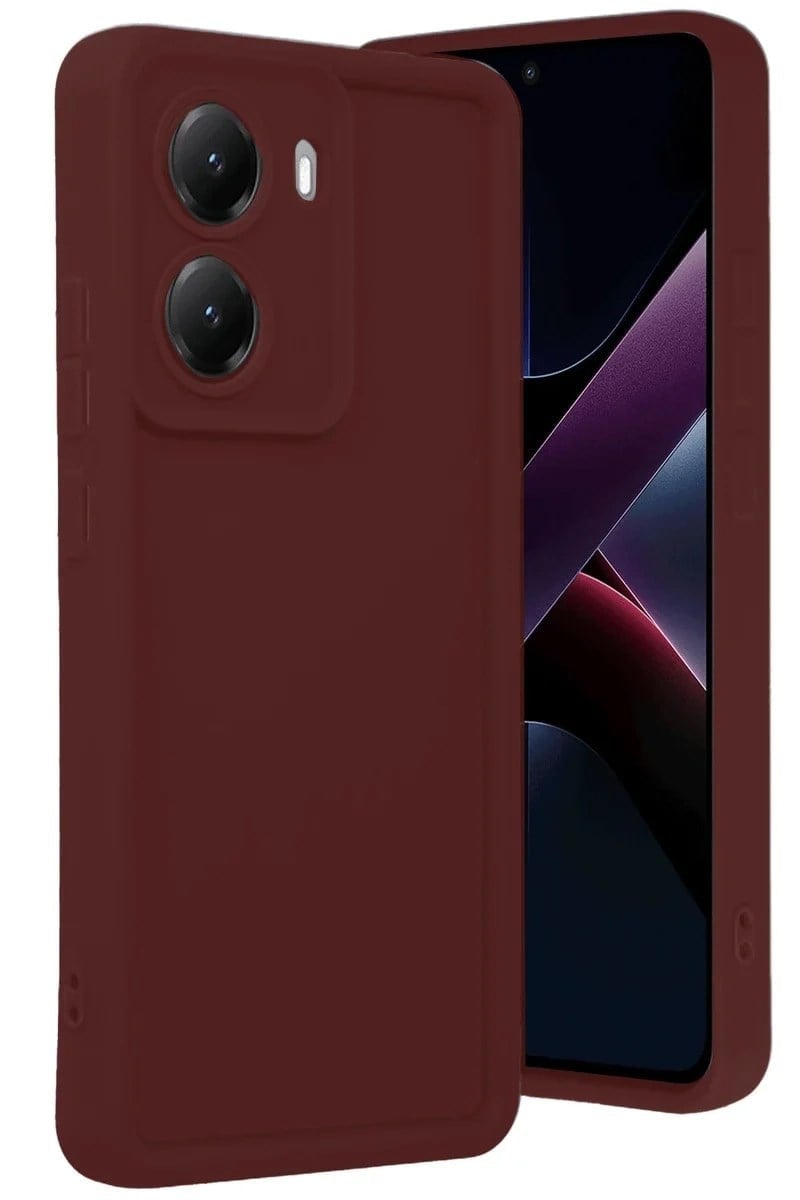 Mey İthalat®   Poco X7 Pro Viera Silikon - Bordo