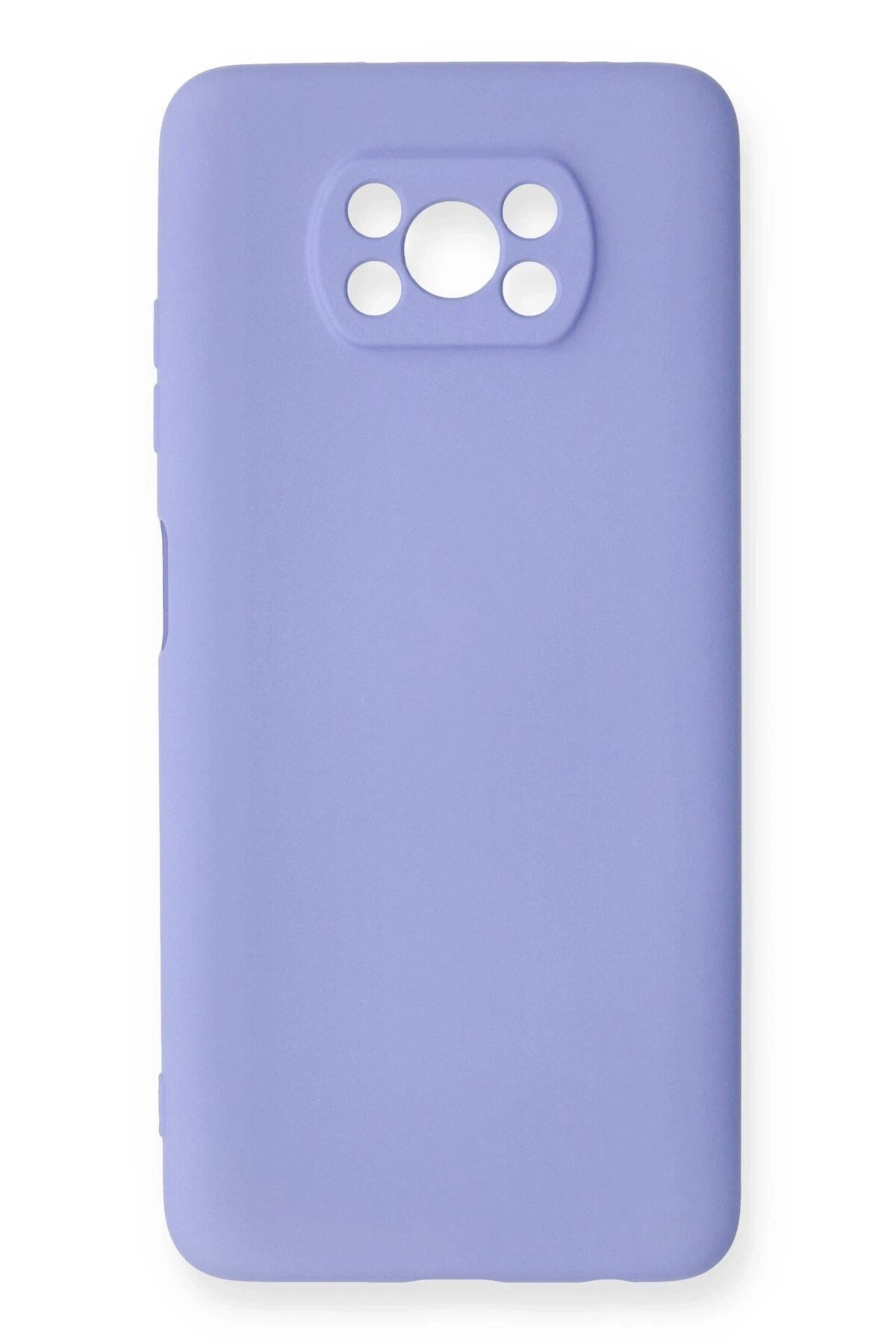 Mey İthalat®   Pocophone X3 Kılıf Nano içi Kadife Silikon - Lila