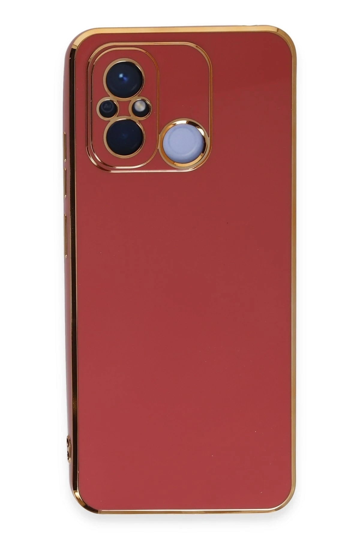 Mey İthalat®   Redmi 12C Kılıf Volet Silikon - Kırmızı