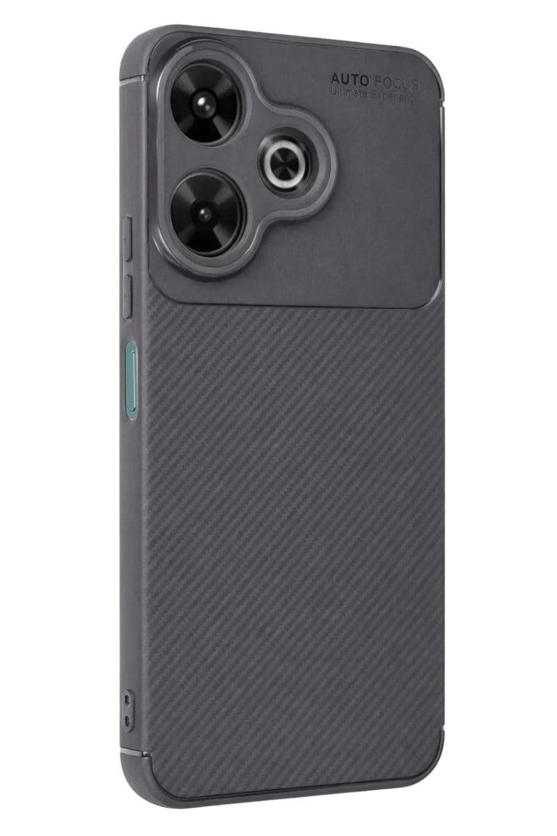 Mey İthalat®   Redmi 13 4G Kılıf Auto Focus Karbon Kapak - Gri