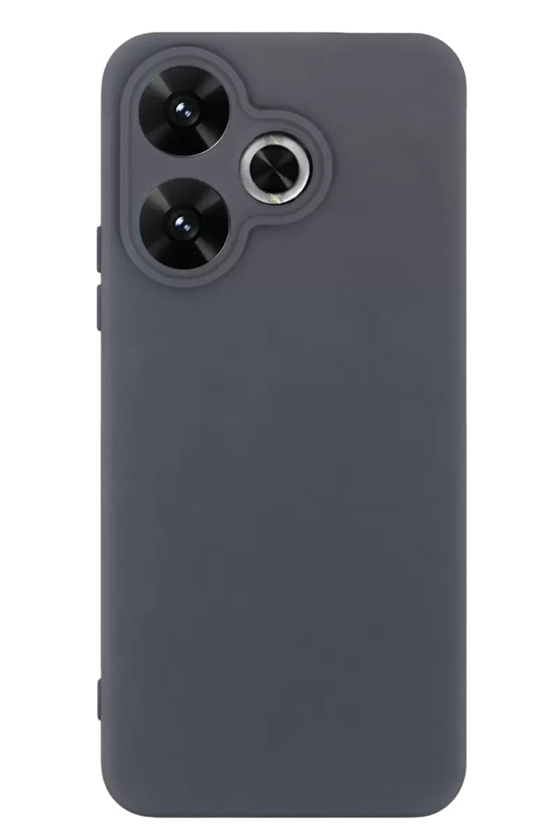 Mey İthalat®   Redmi 13 4G Kılıf First Silikon - Gri