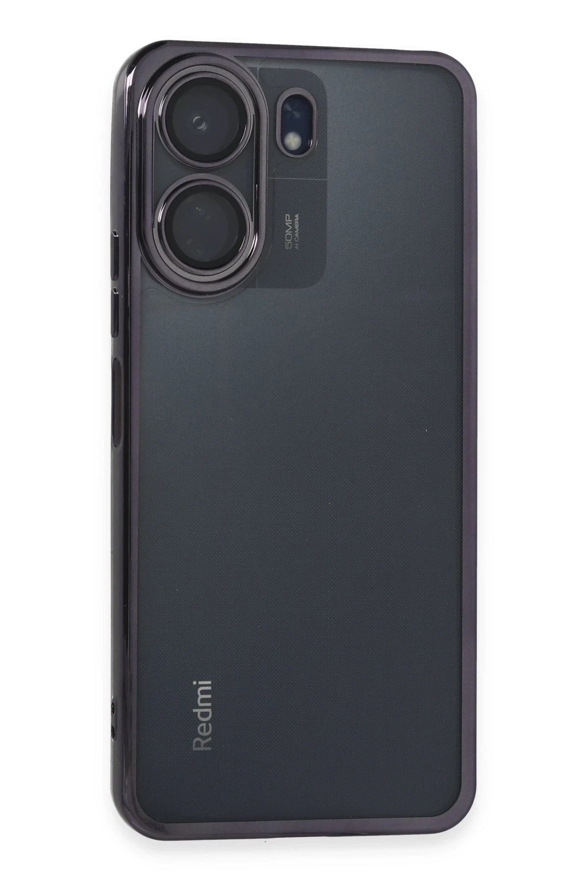 Mey İthalat®   Redmi 13C Kılıf  Lensli Silikon - Mor