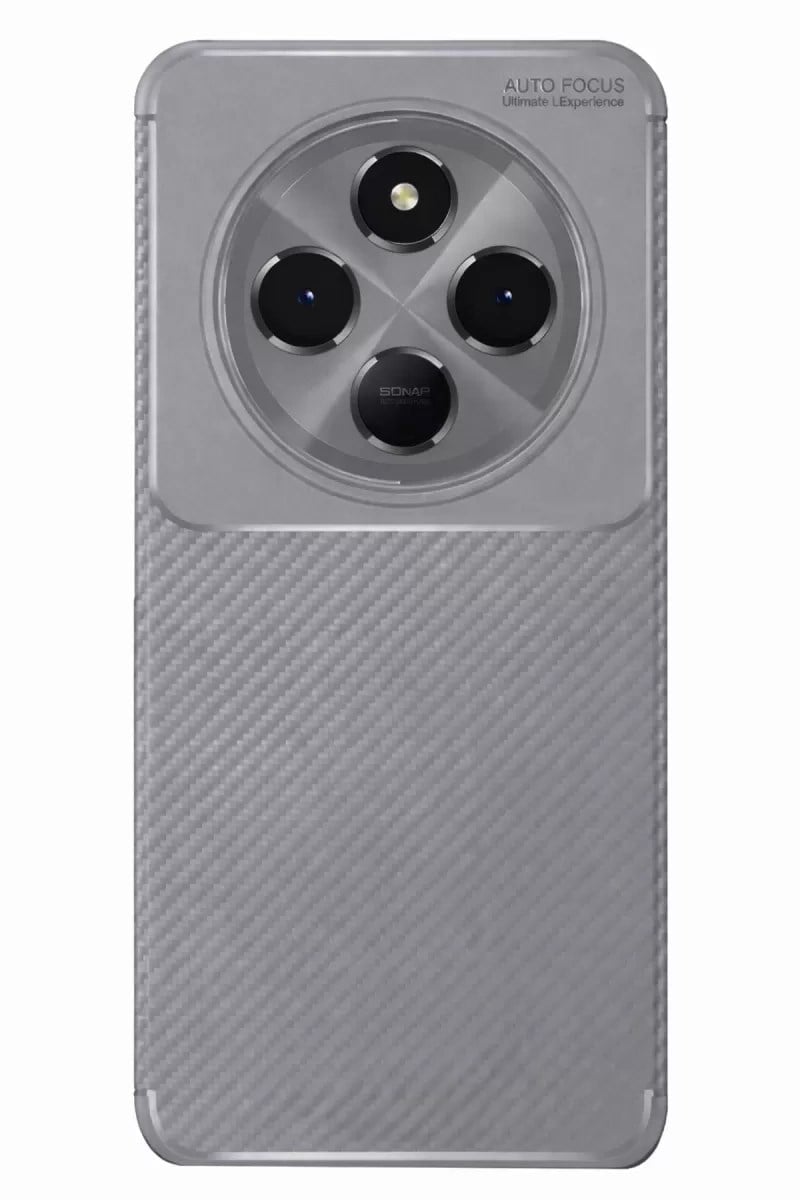 Mey İthalat®   Redmi 14C Kılıf Auto Focus Karbon Kapak - Gri
