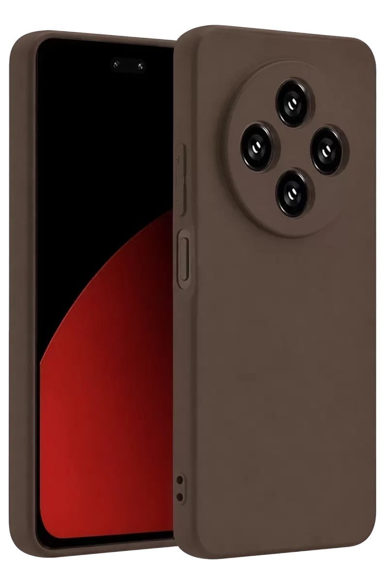 Mey İthalat®   Redmi 14C Kılıf First Silikon - Kahverengi