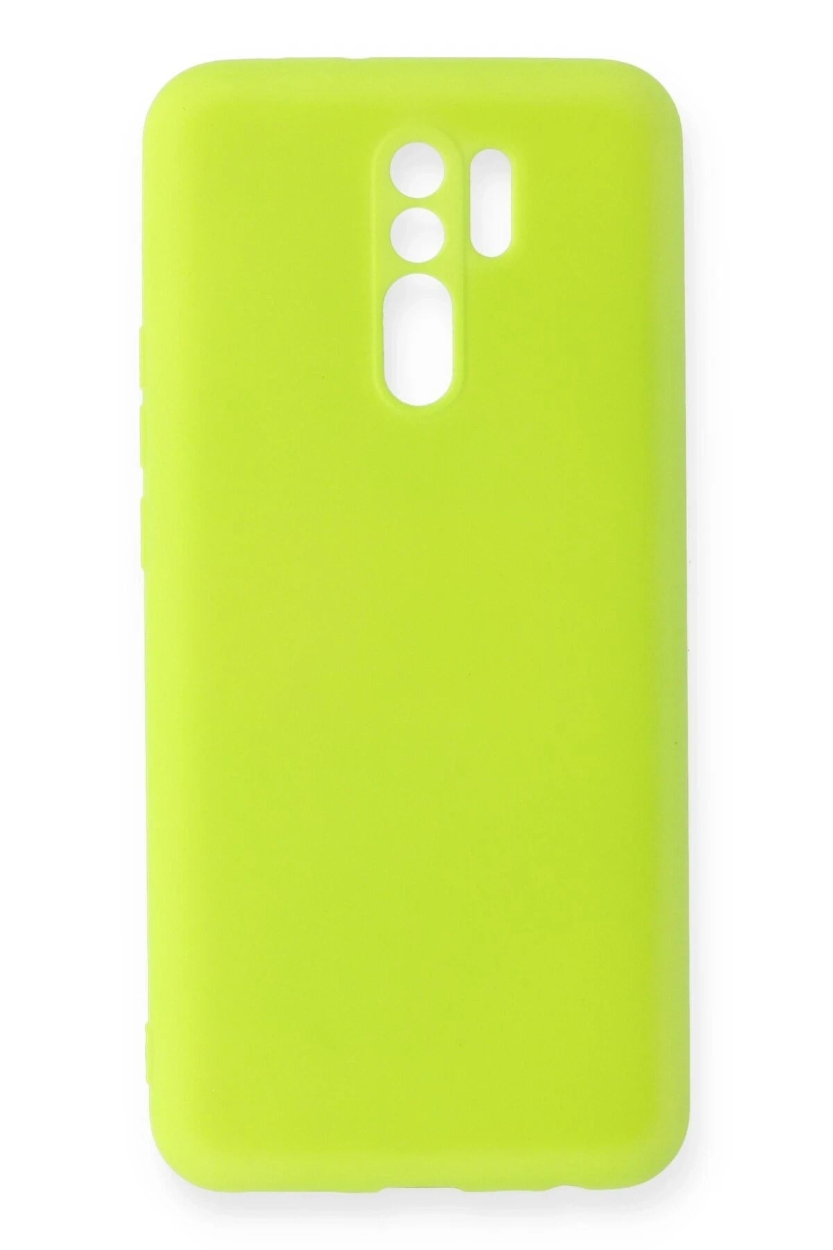 Mey İthalat®   Redmi 9 Kılıf Nano içi Kadife Silikon - Sarı