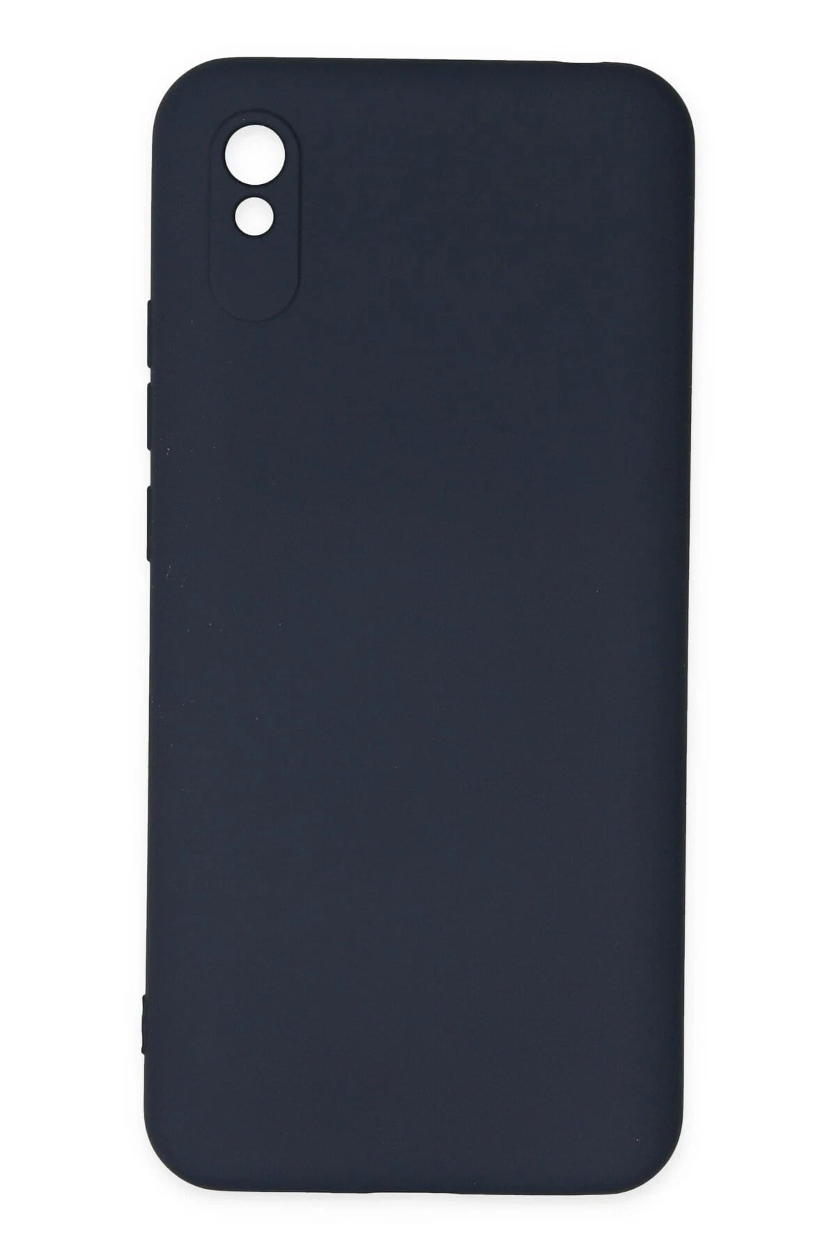 Mey İthalat®   Redmi 9A Kılıf Nano içi Kadife Silikon - Lacivert