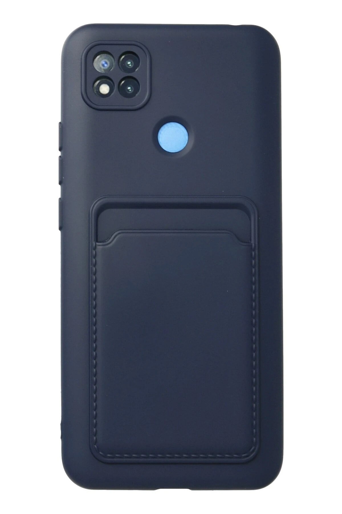Mey İthalat®   Redmi 9C Kılıf Kelvin Kartvizitli Silikon - Lacivert