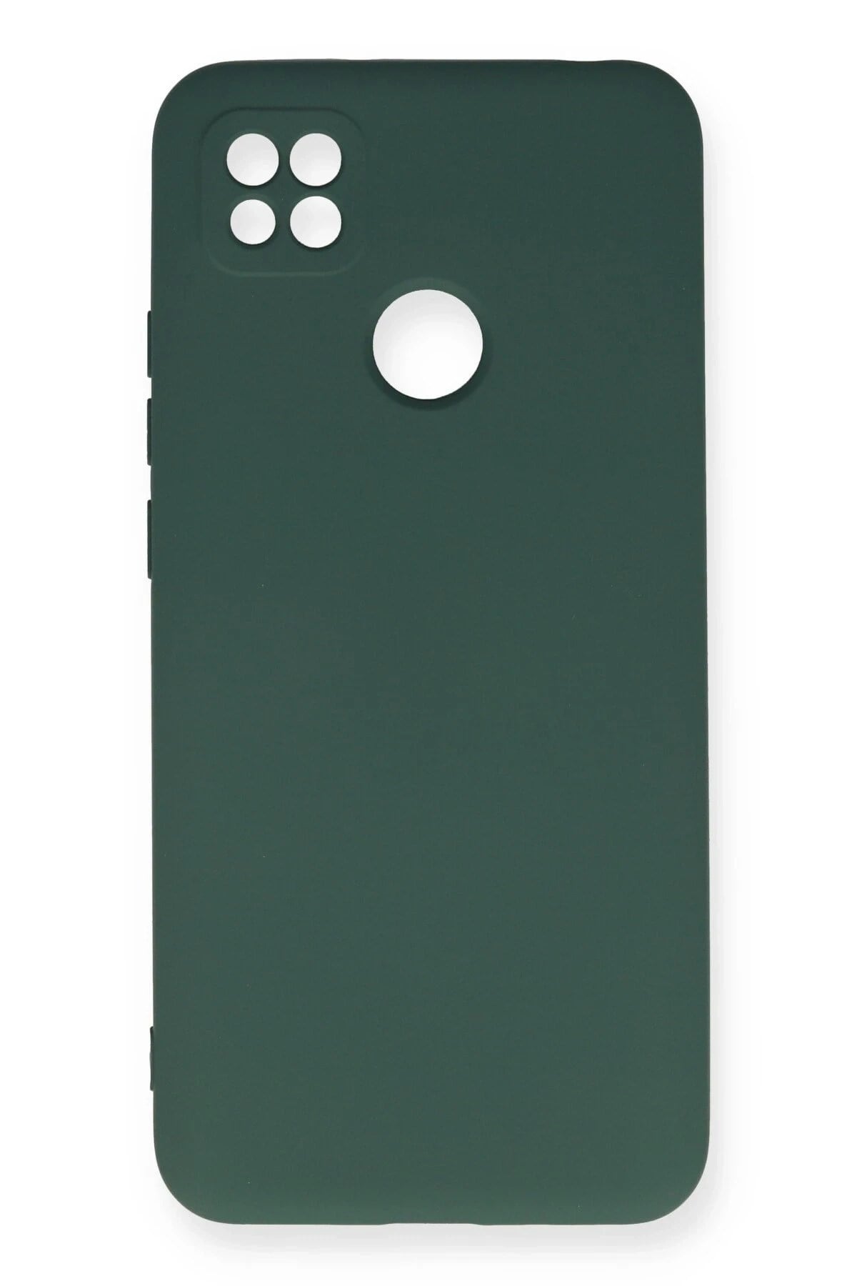 Mey İthalat®   Redmi 9C Kılıf Nano içi Kadife Silikon - Koyu Yeşil