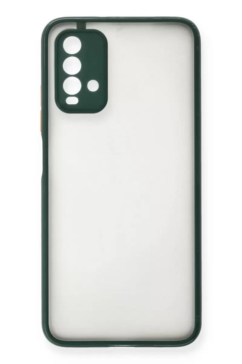 Mey İthalat®   Redmi 9T Kılıf Montreal Silikon Kapak - Yeşil