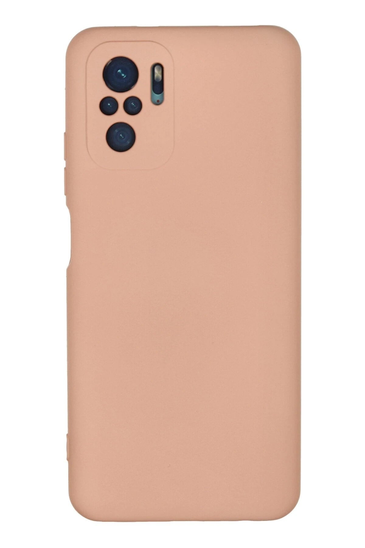 Mey İthalat®   Redmi Note 10 Kılıf Nano içi Kadife Silikon - Pudra