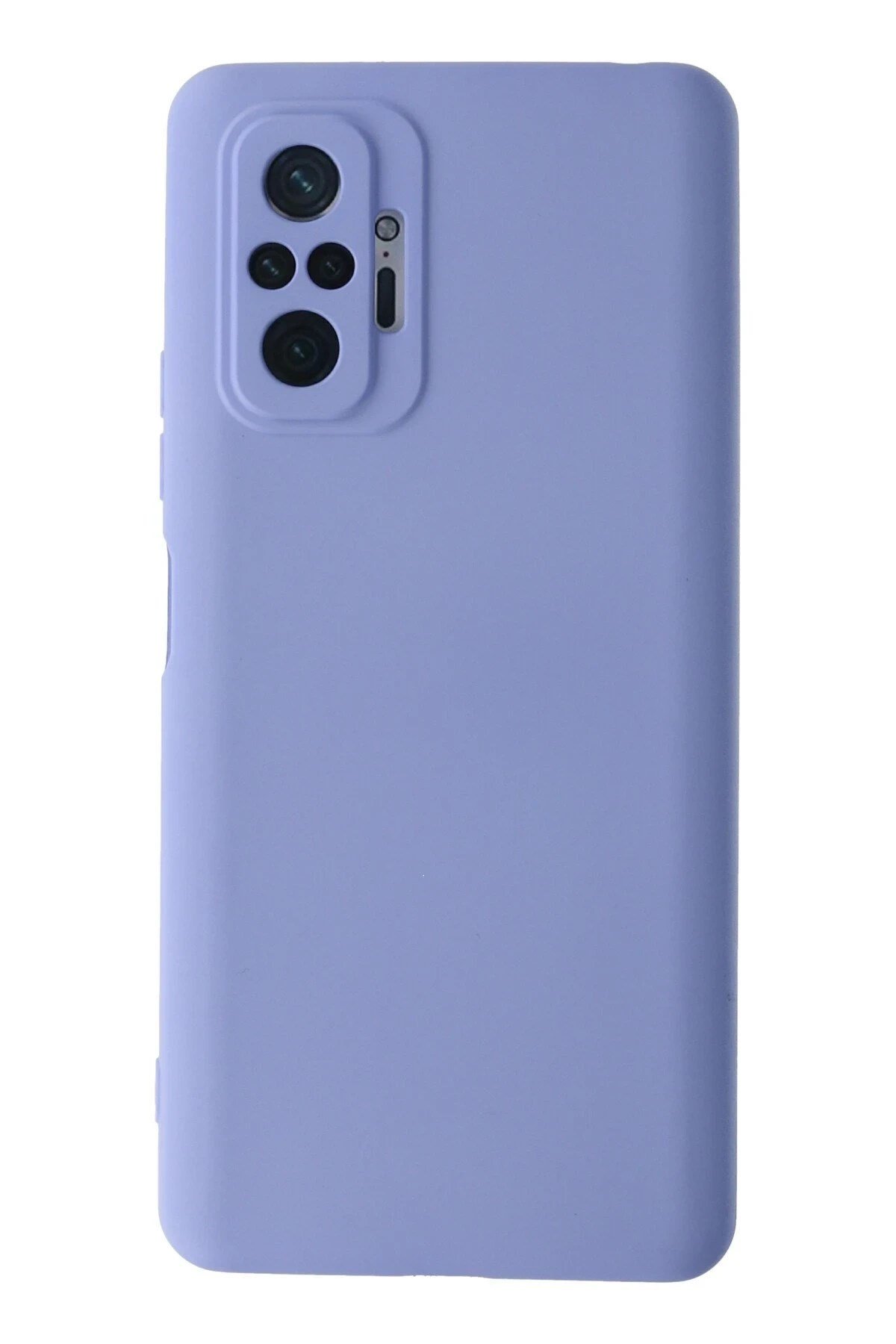 Mey İthalat®   Redmi Note 10 Pro Kılıf Nano içi Kadife Silikon - Lila
