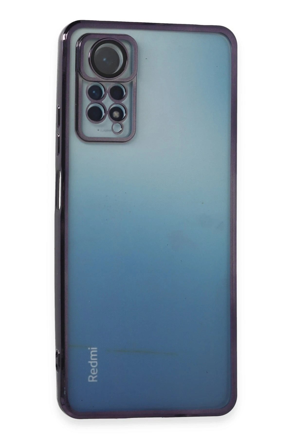Mey İthalat®   Redmi Note 11 Pro Kılıf  Lensli Silikon - Mor