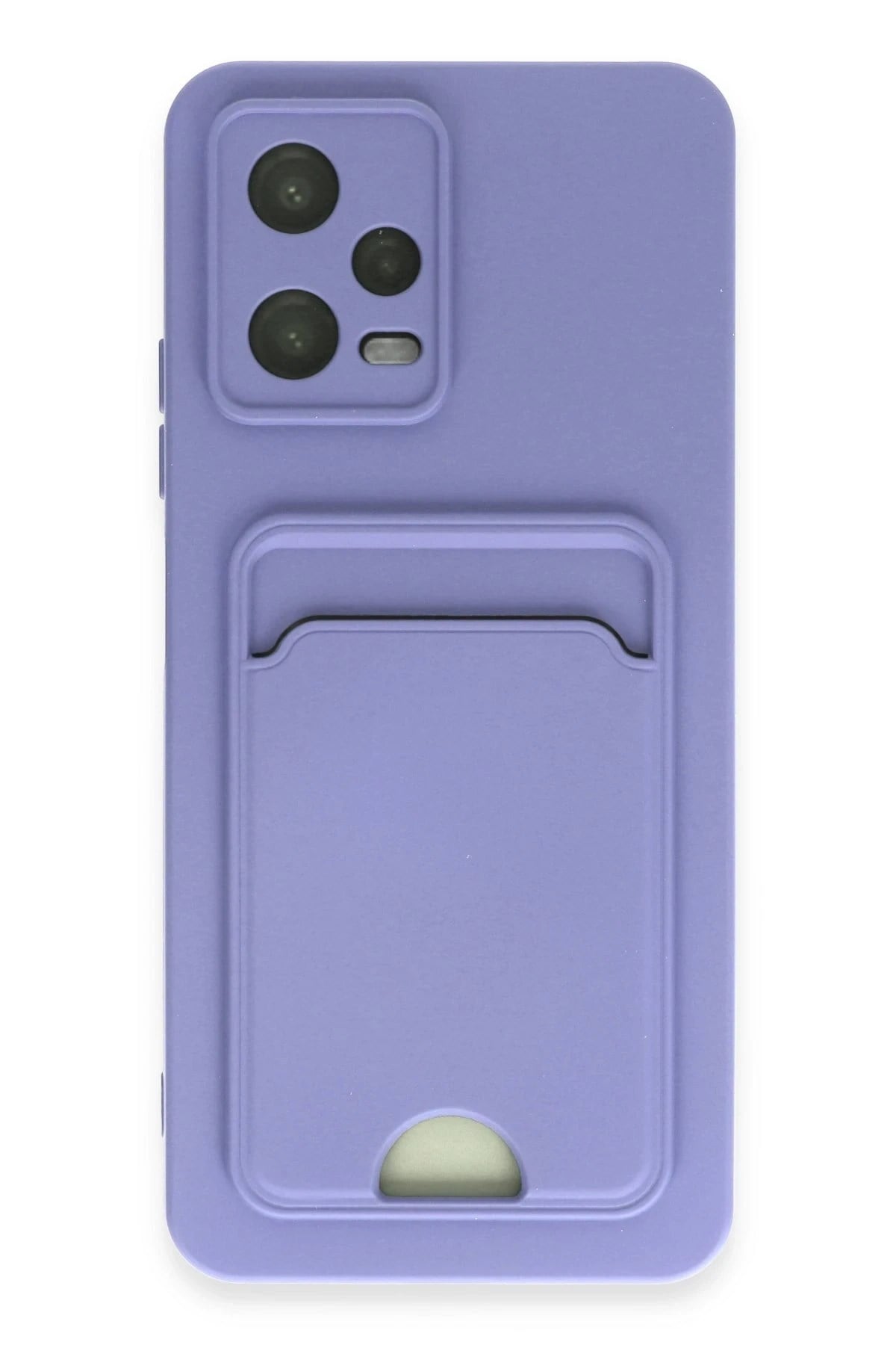 Mey İthalat®   Redmi Note 12 4G Kılıf Kelvin Kartvizitli Silikon - Lila