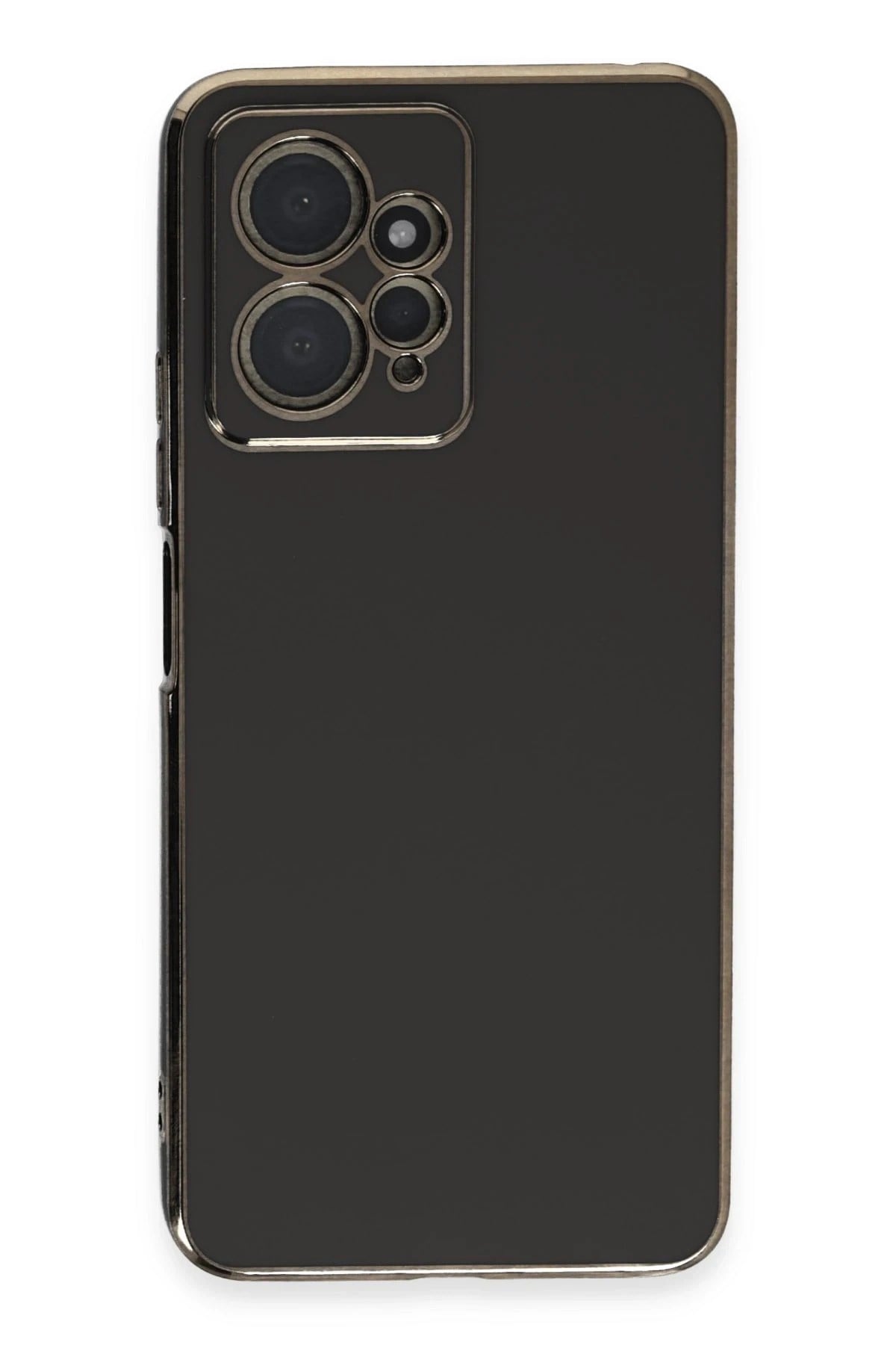 Mey İthalat®   Redmi Note 12 4G Kılıf Volet Silikon - Siyah