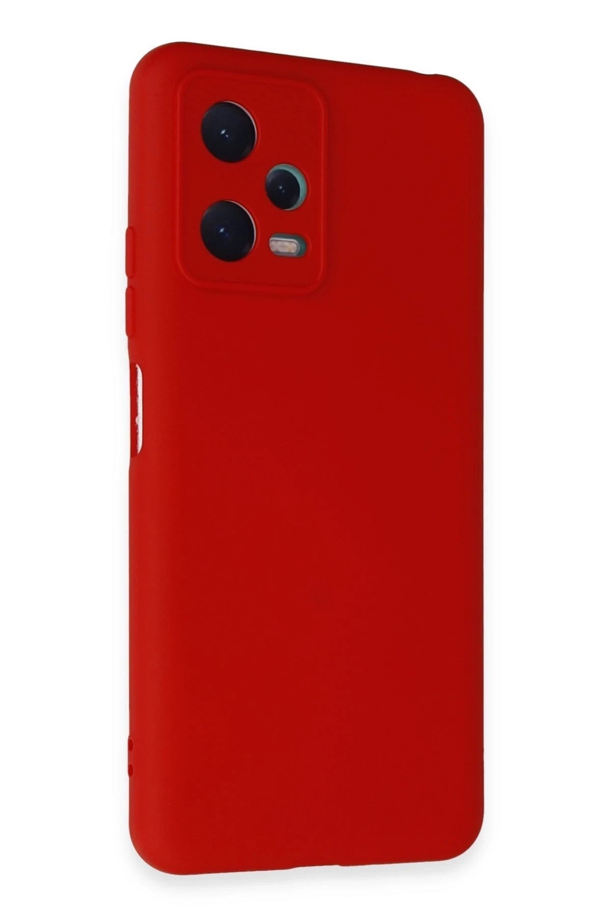 Mey İthalat®   Redmi Note 12 5G Kılıf Nano içi Kadife Silikon - Kırmızı