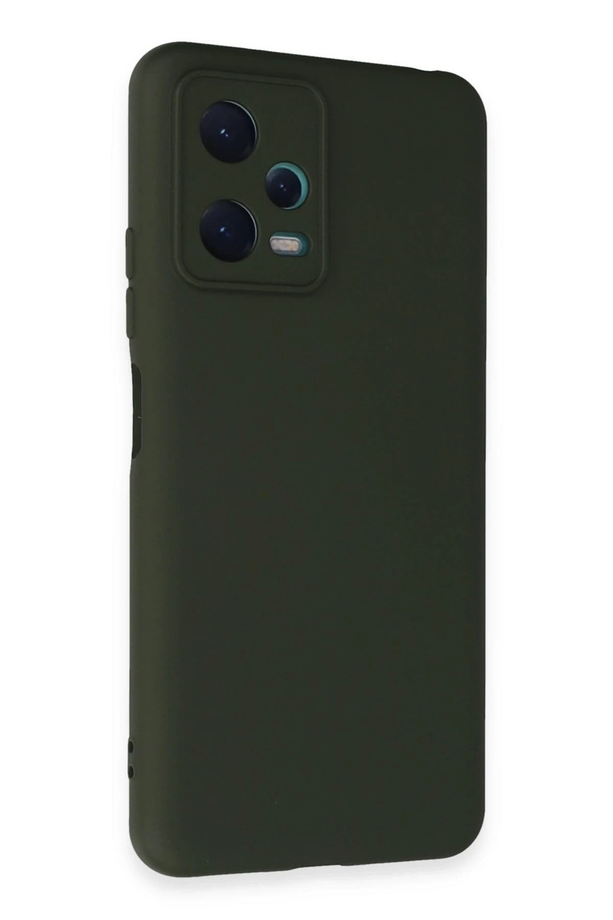 Mey İthalat®   Redmi Note 12 5G Kılıf Nano içi Kadife Silikon - Koyu Yeşil