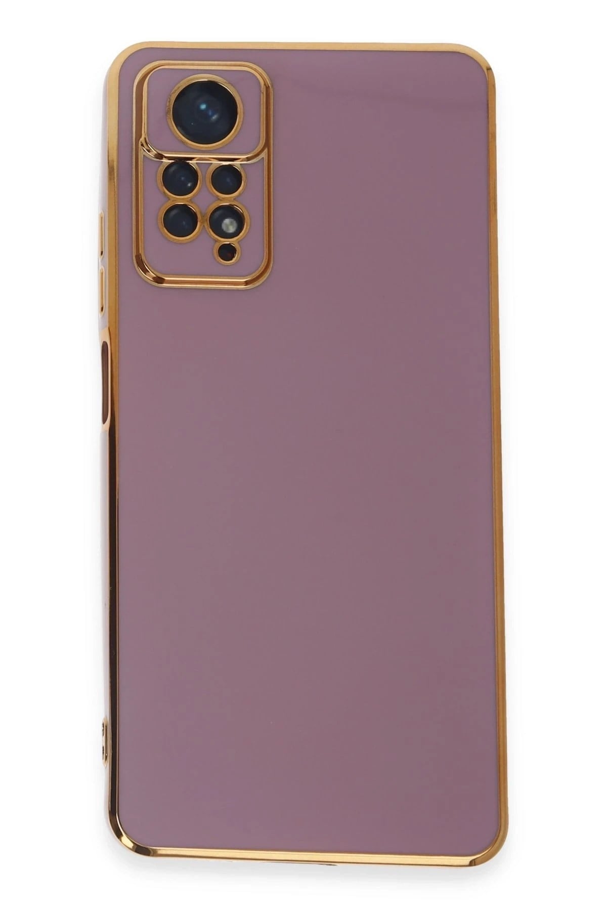 Mey İthalat®   Redmi Note 12 Pro 4G Kılıf Volet Silikon - Mor