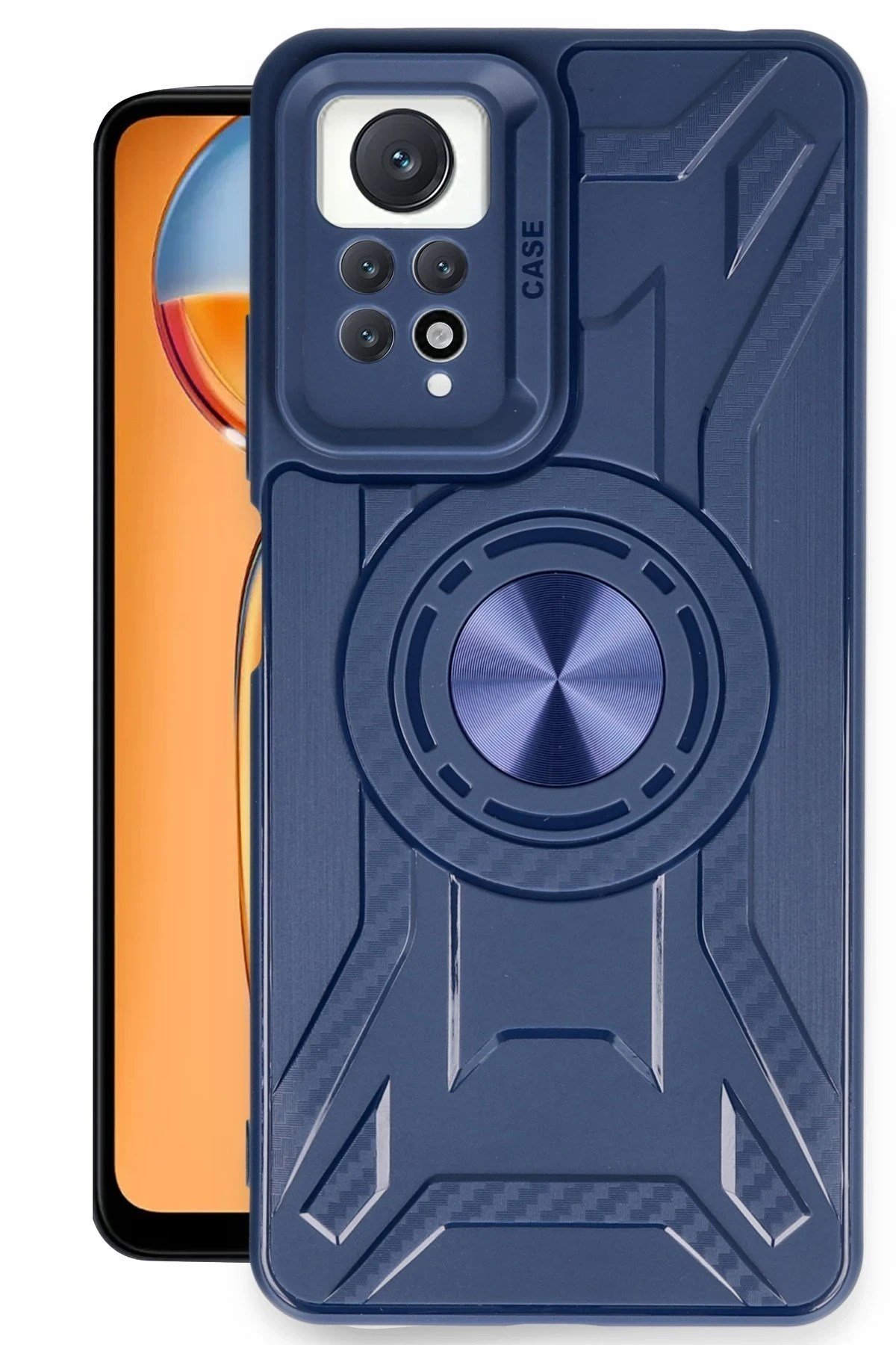 Mey İthalat®   Redmi Note 12 Pro 4G Kılıf Lincoln Silikon - Lacivert