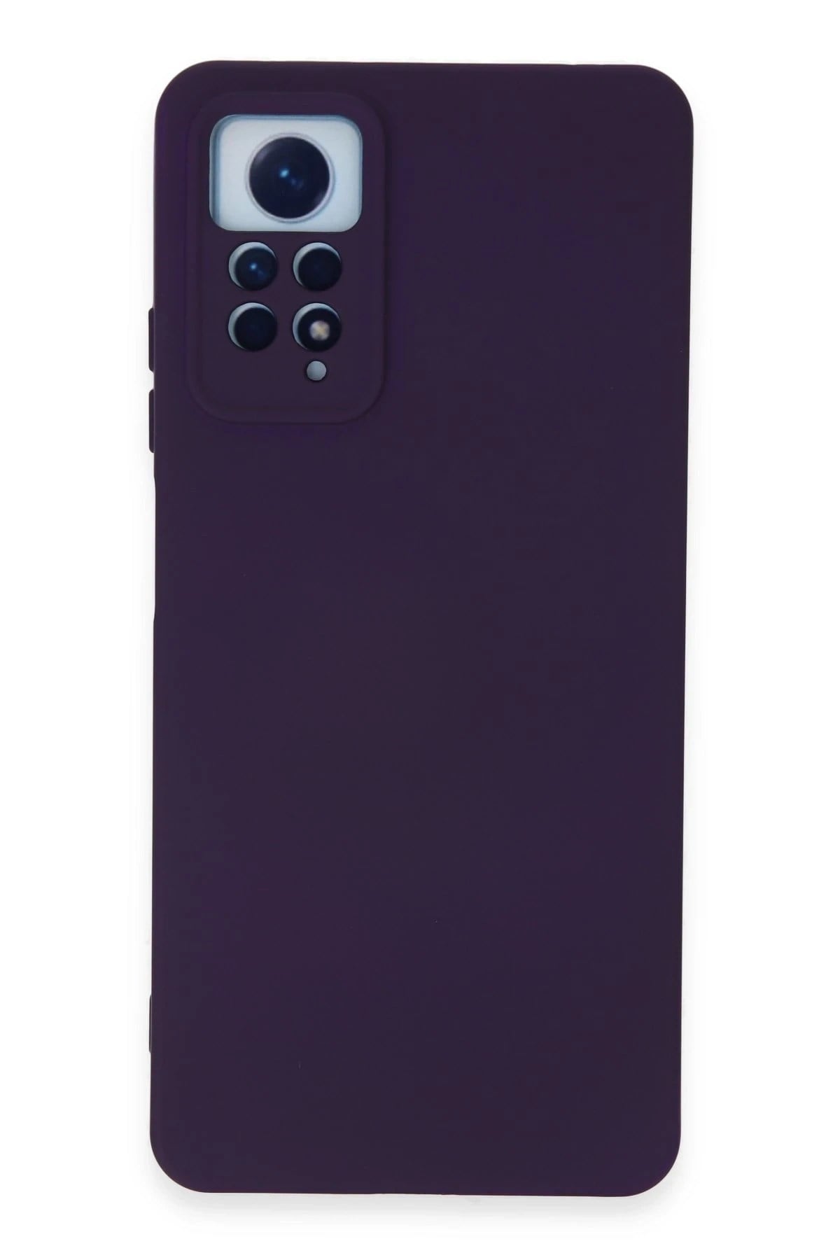Mey İthalat®   Redmi Note 12 Pro 4G Kılıf Nano içi Kadife Silikon - Mor