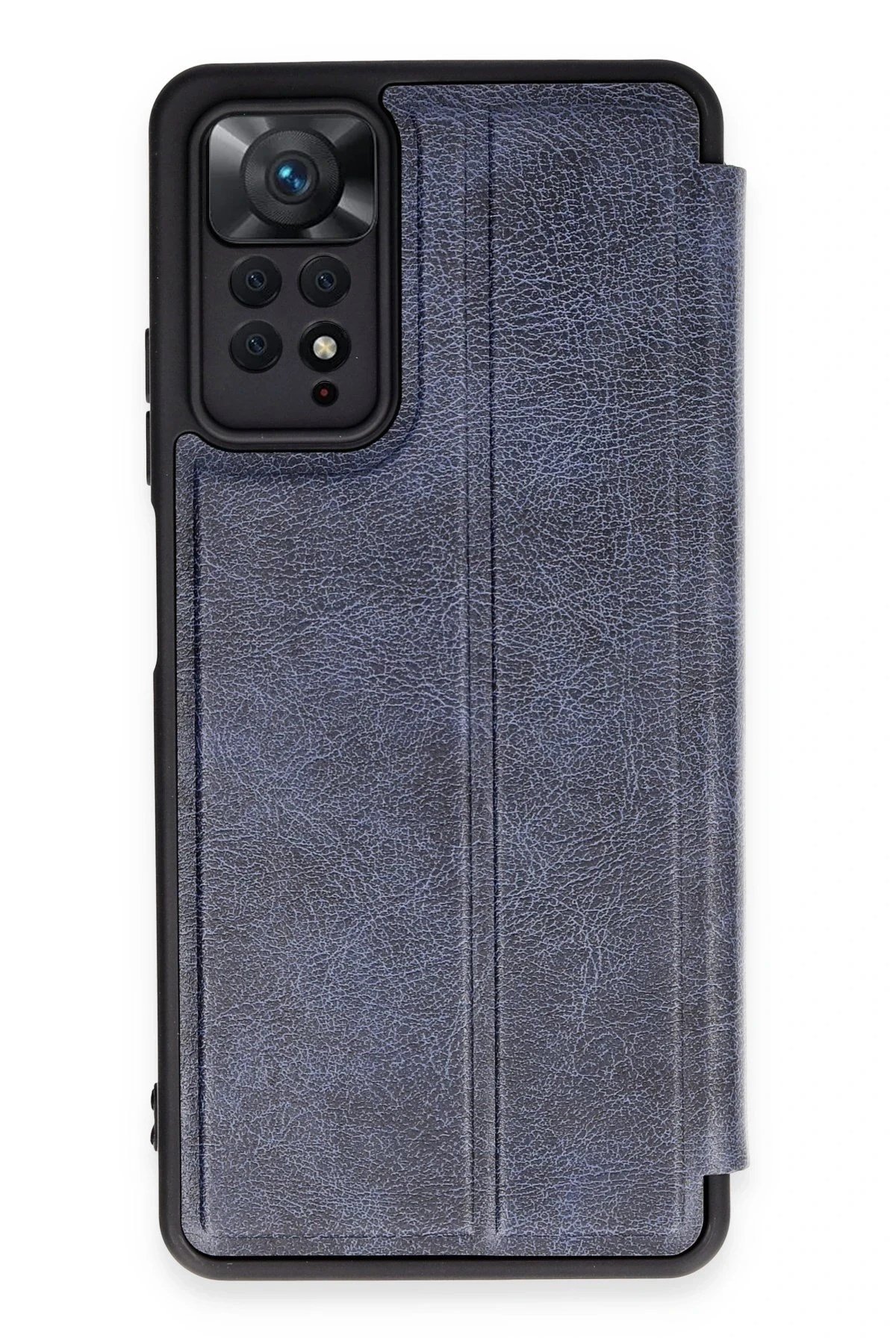 Mey İthalat®   Redmi Note 12 Pro 4G Kılıf Flip Cover - Lacivert